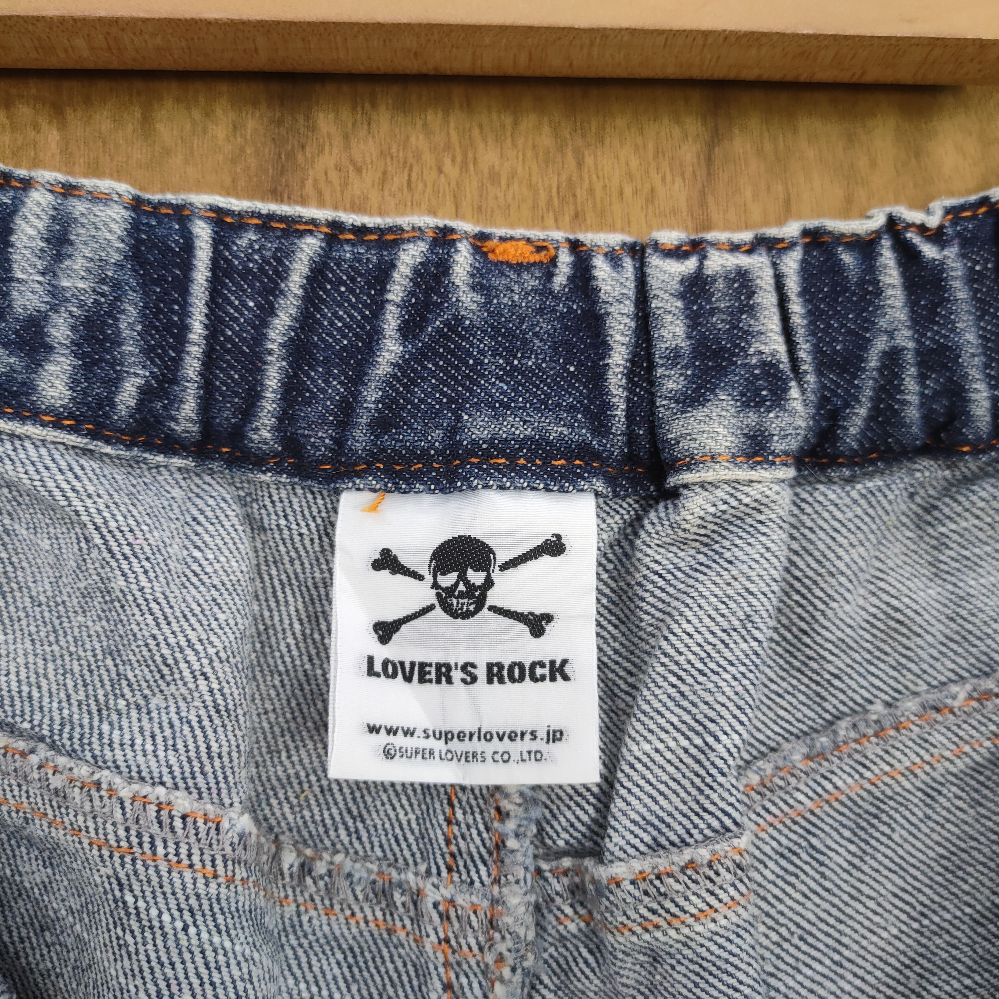 Jean LOVERS ROCK BONDAGE HIP HOP DISTRESSED JEANS Size US 30 / EU 46 - 17 Thumbnail