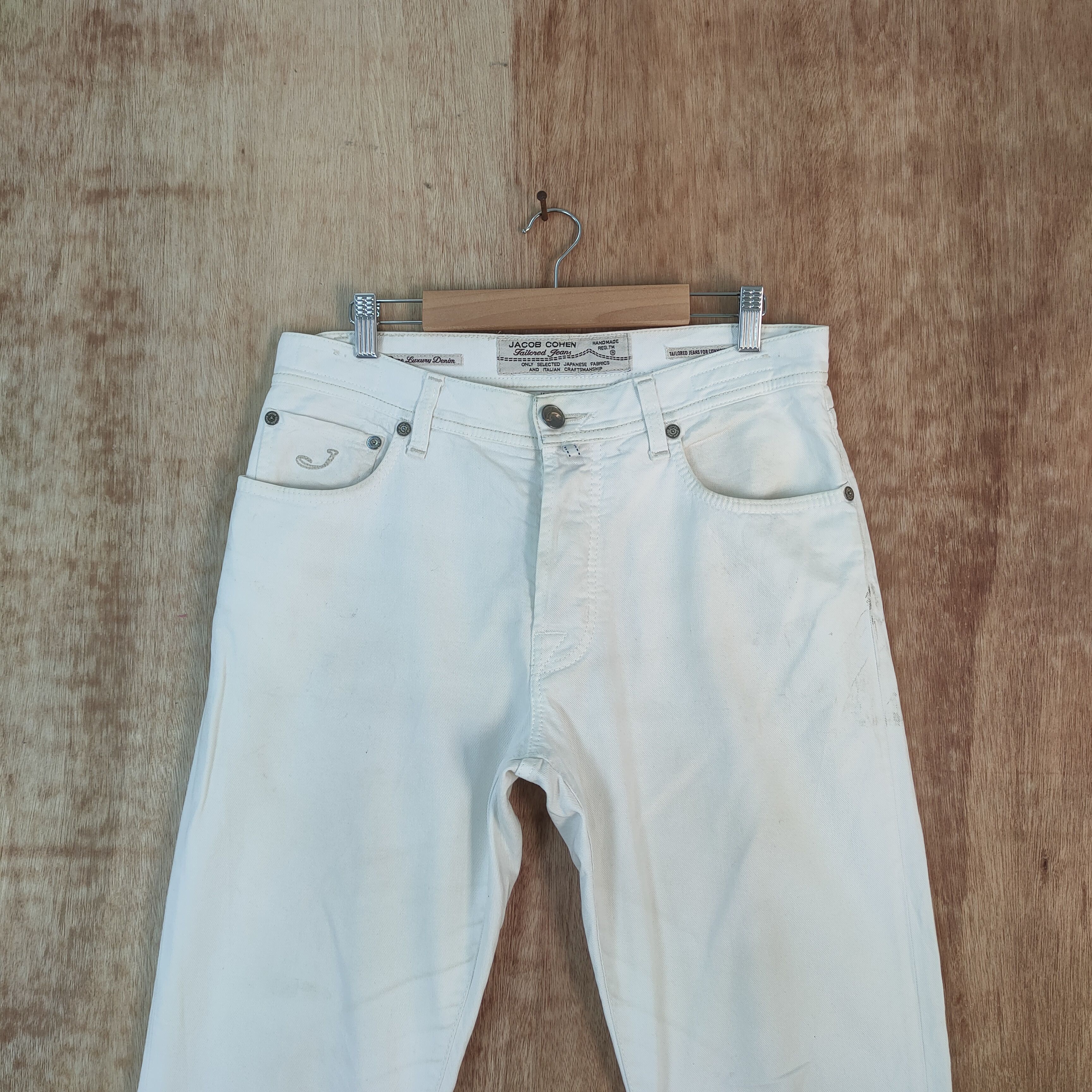 Jacob Cohen JACOB COHEN WHITE JEANS DENIM PANTS Size US 33 - 2 Thumbnail