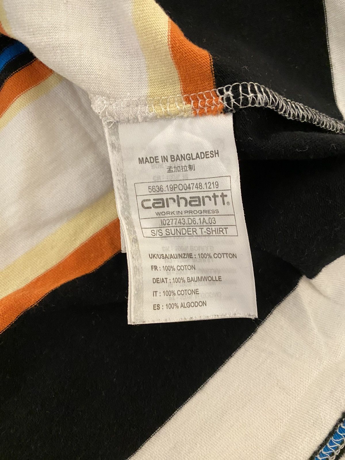 Carhartt Wip Carhartt WIP Sunder Stripe T-shirt XL Size US XL / EU 56 / 4 - 8 Thumbnail