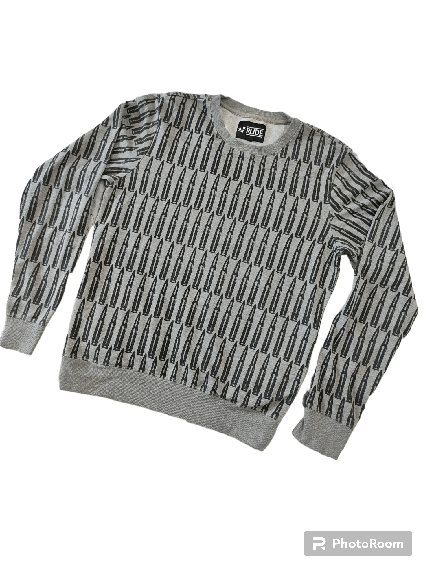 Designer XXX Rude Full Bullets Printed Sweater Size US M / EU 48-50 / 2 - 1 Thumbnail