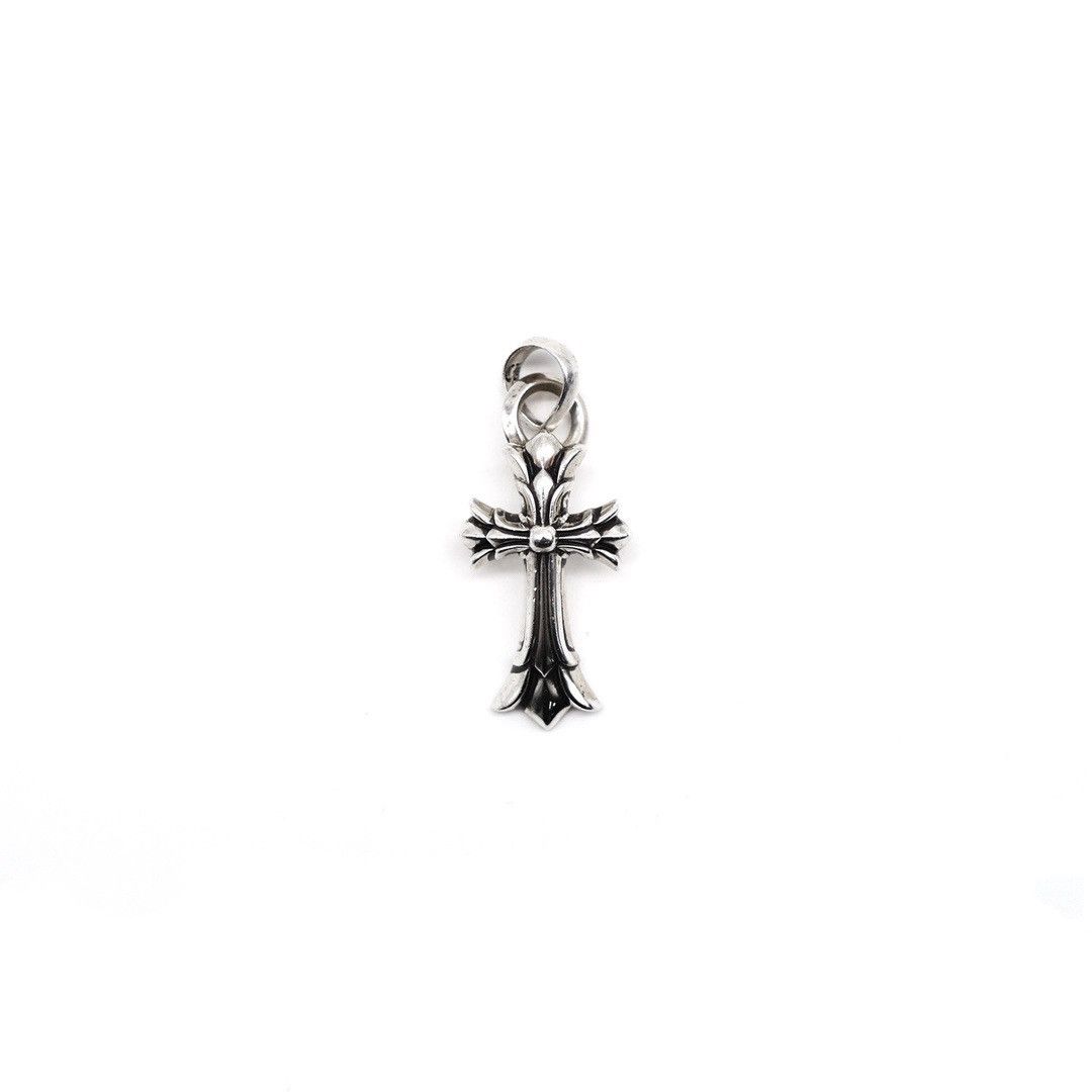 Chrome hearts double floral cross