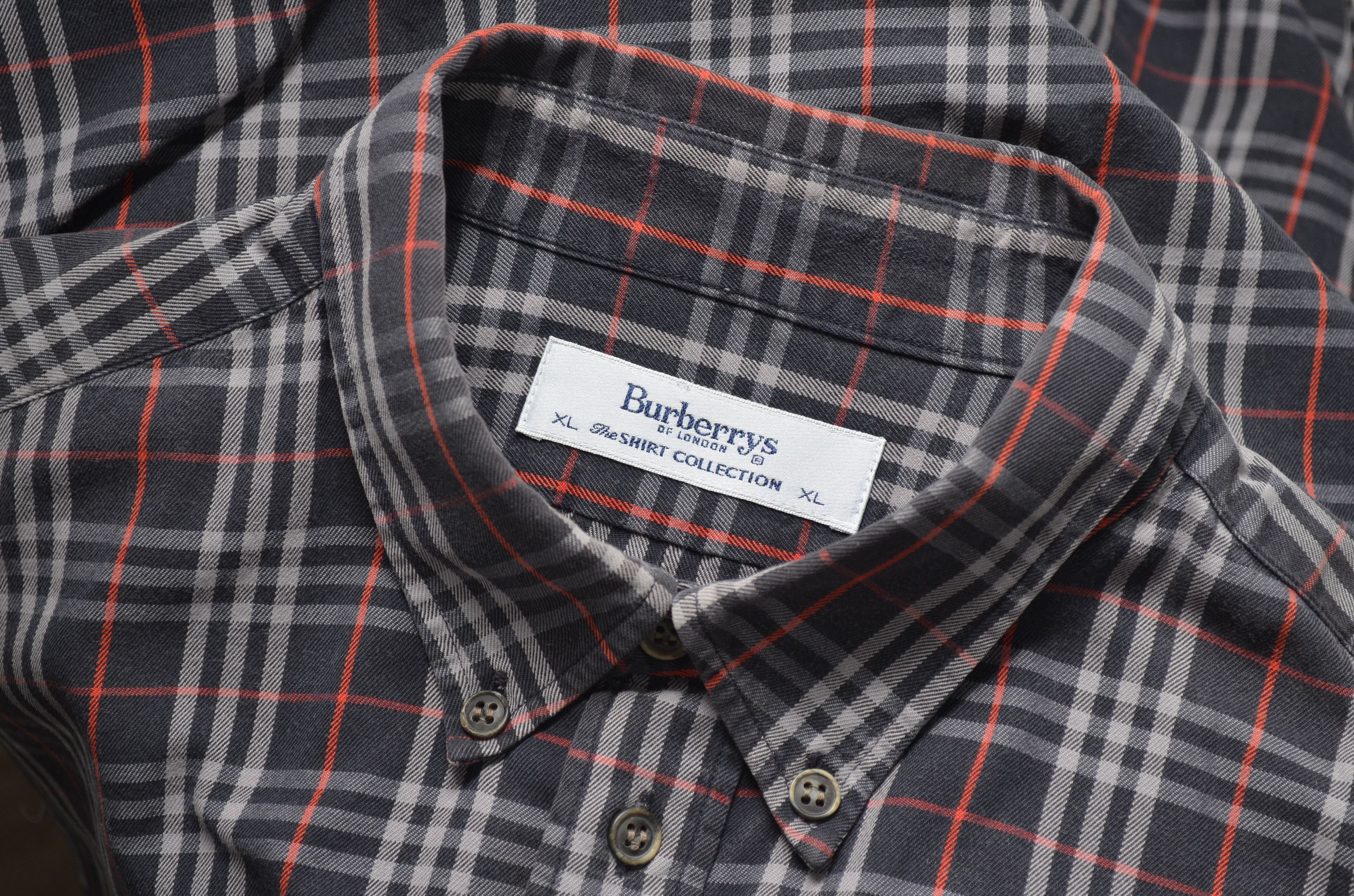 Burberry × Vintage Vintage 90s Burberrys Check Plaid L/S Shirt Sz XL RARE Size US XL / EU 56 / 4 - 10 Thumbnail