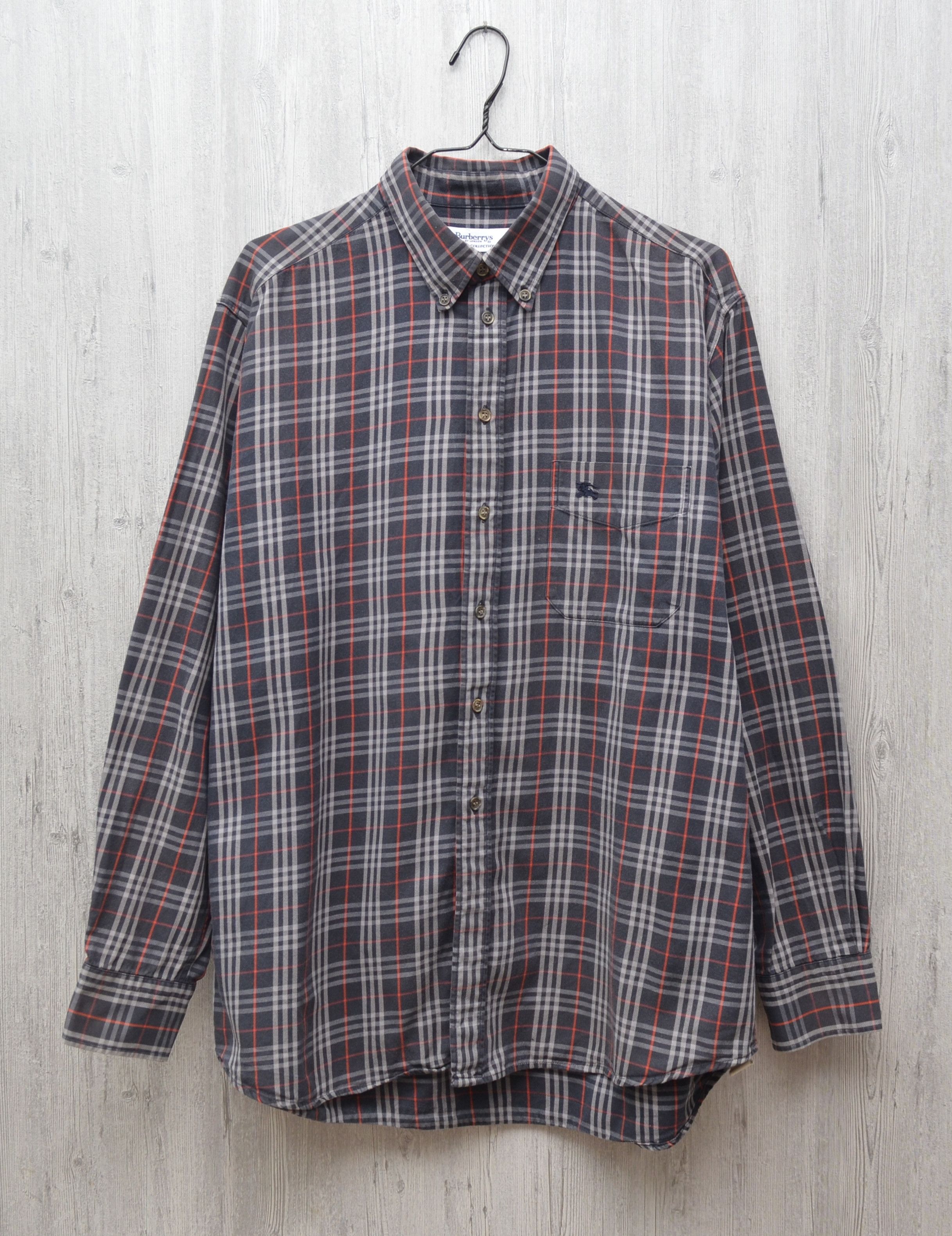 Burberry × Vintage Vintage 90s Burberrys Check Plaid L/S Shirt Sz XL RARE Size US XL / EU 56 / 4 - 11 Thumbnail