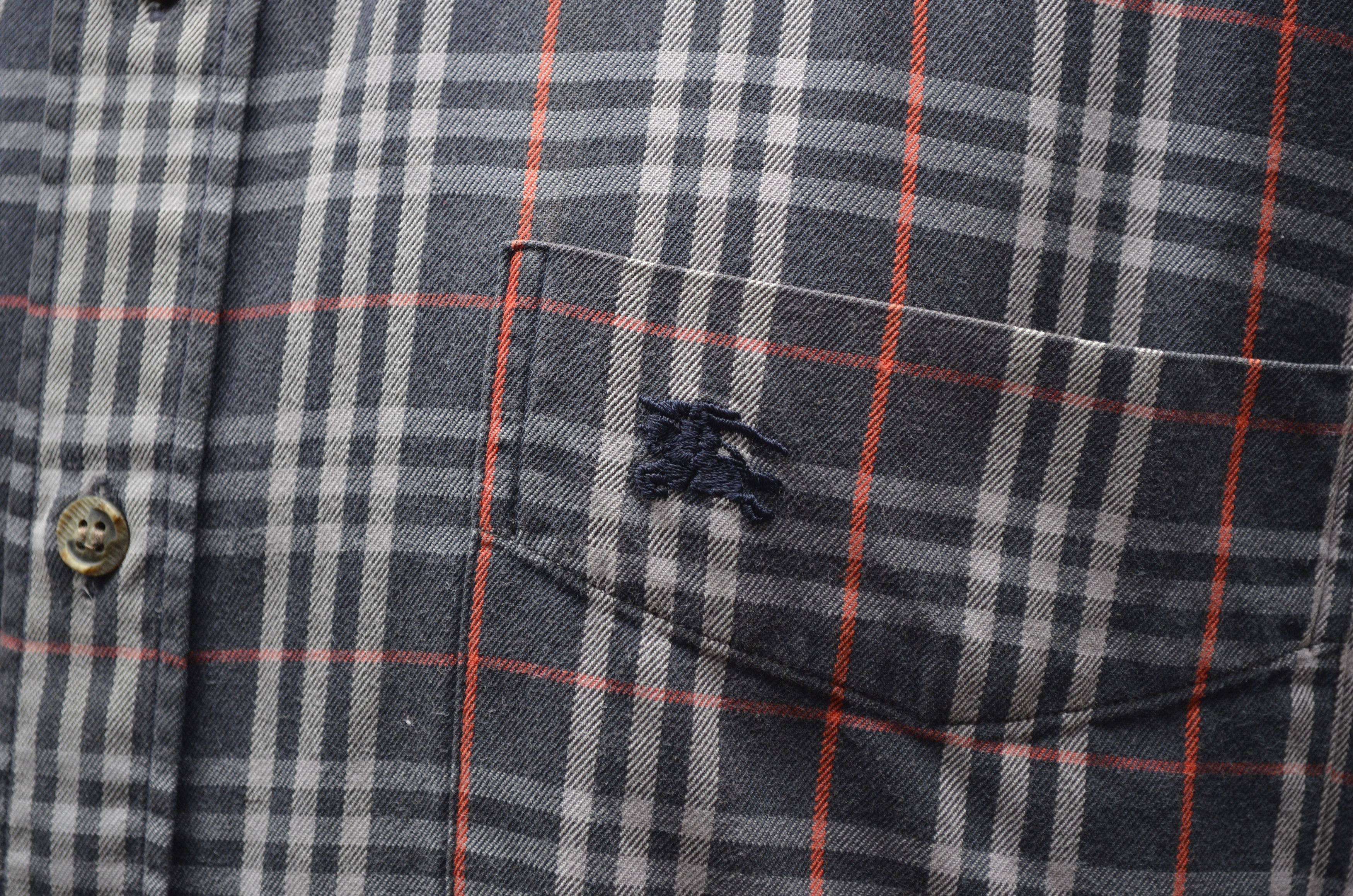 Burberry × Vintage Vintage 90s Burberrys Check Plaid L/S Shirt Sz XL RARE Size US XL / EU 56 / 4 - 5 Thumbnail