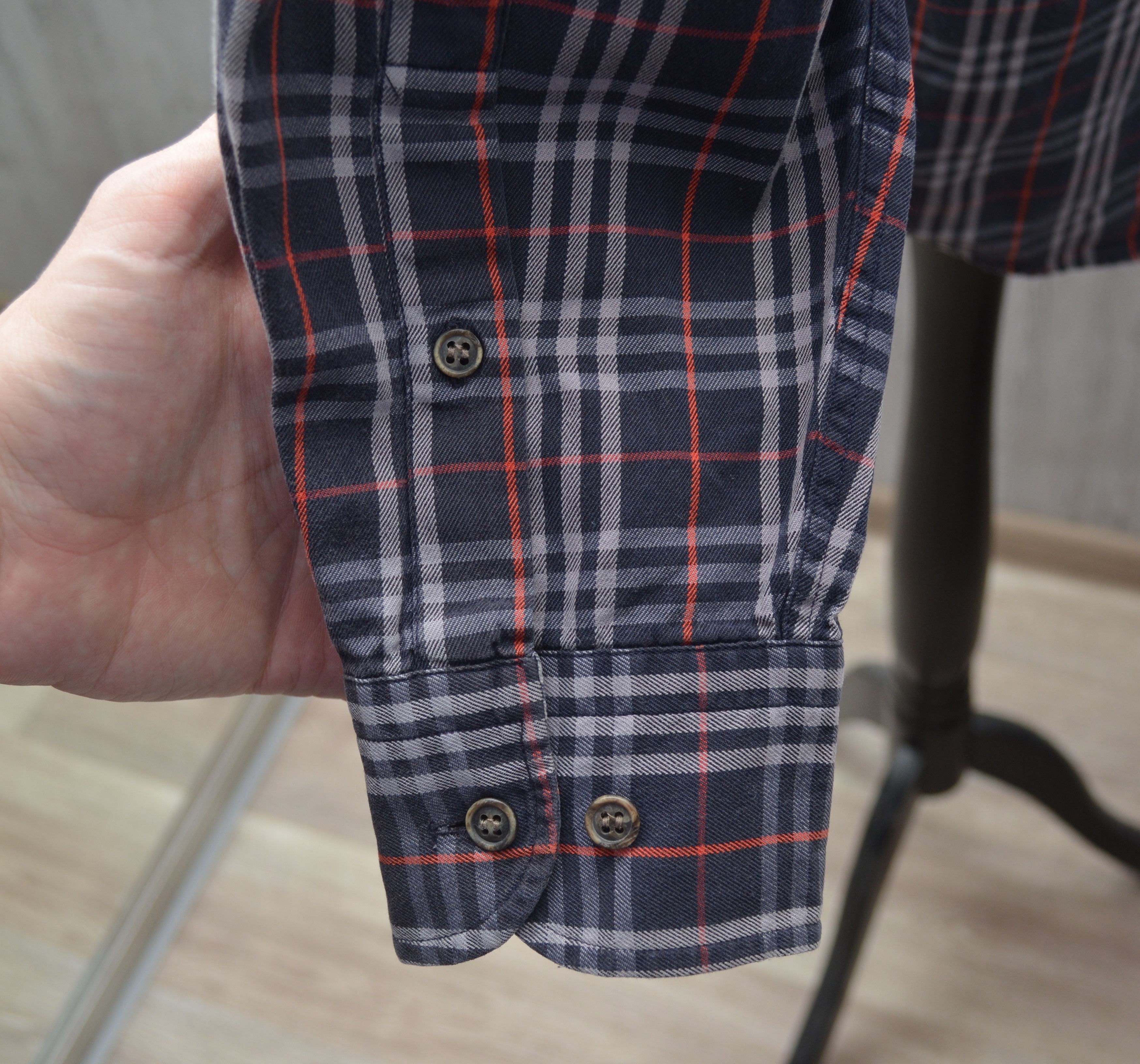 Burberry × Vintage Vintage 90s Burberrys Check Plaid L/S Shirt Sz XL RARE Size US XL / EU 56 / 4 - 7 Thumbnail