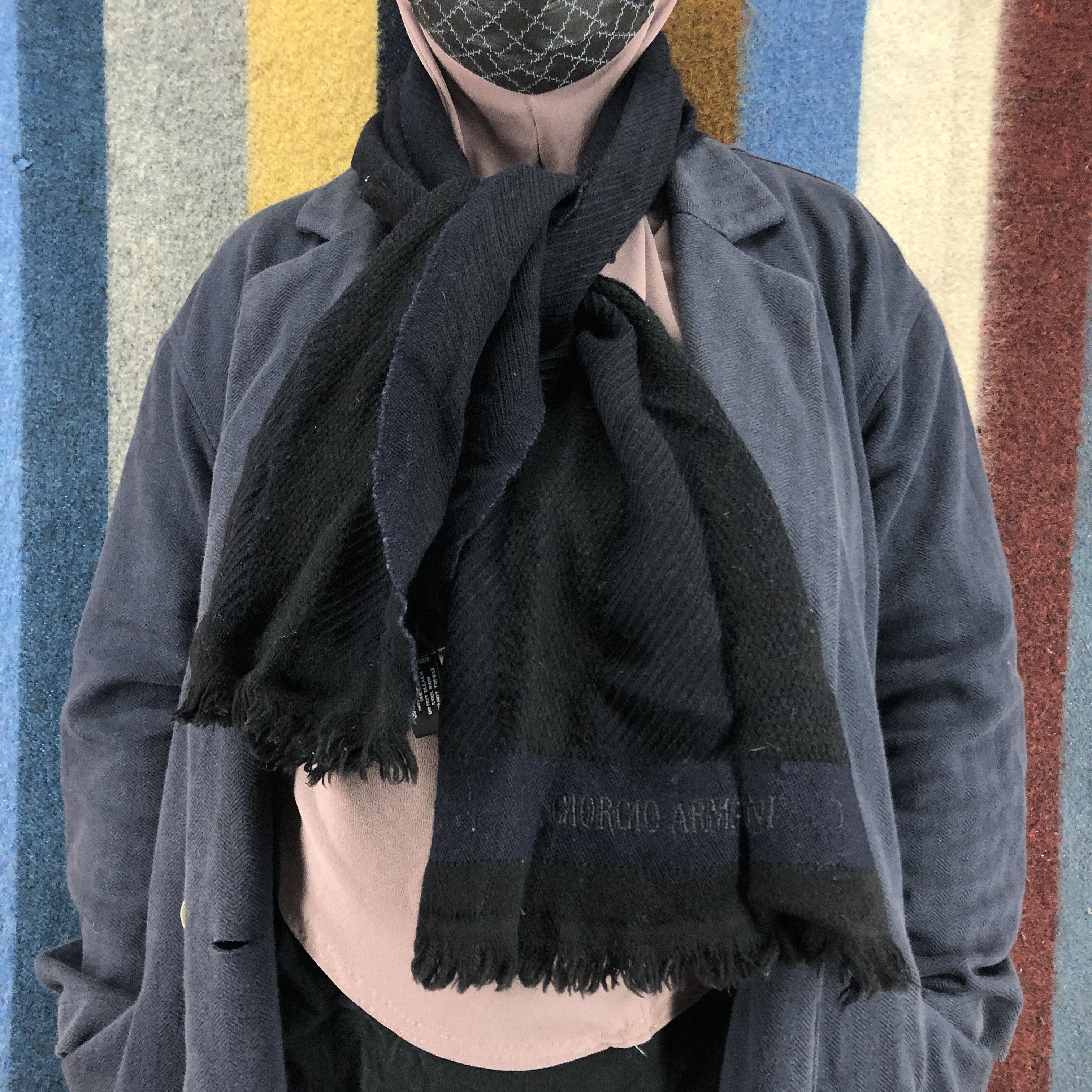 Giorgio Armani GIORGIO ARMANI Muffler Scarf #0749/AF Size ONE SIZE - 2 Thumbnail