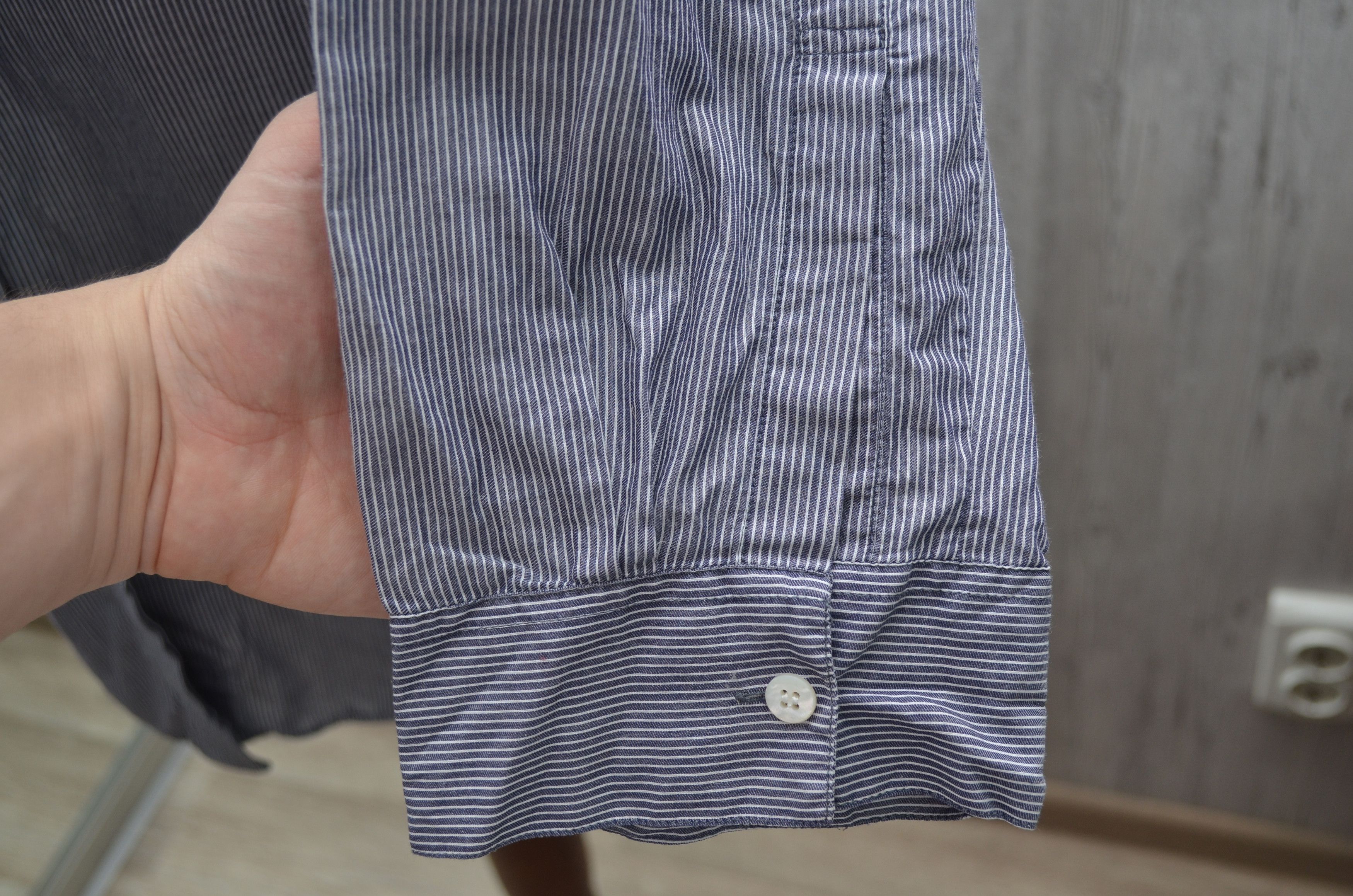 Acne Studios ACNE STUDIOS Jacqui Striped Cotton Shirt In White Pinst Size S / US 4 / IT 40 - 11 Thumbnail