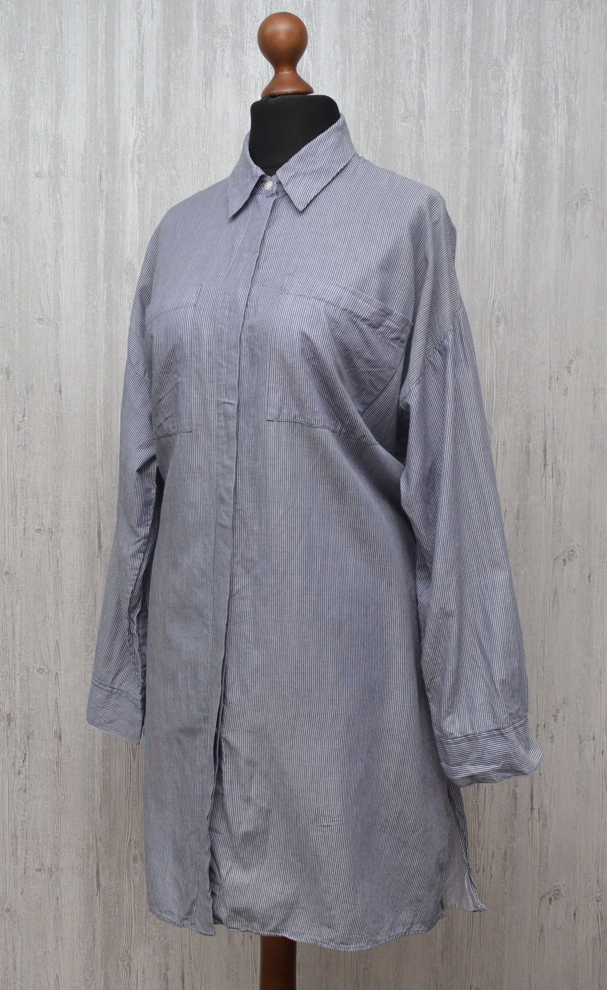Acne Studios ACNE STUDIOS Jacqui Striped Cotton Shirt In White Pinst Size S / US 4 / IT 40 - 5 Thumbnail