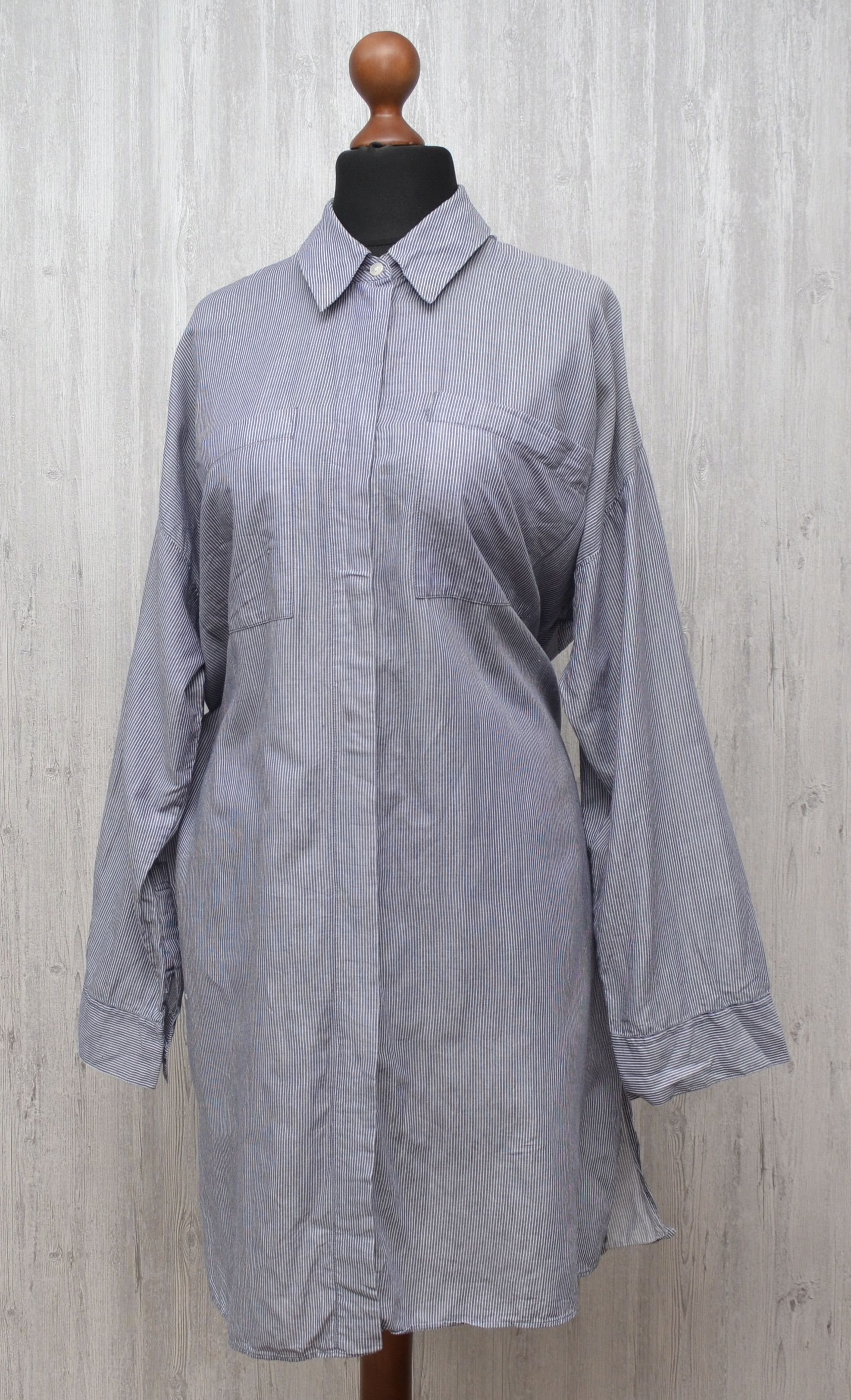 Acne Studios ACNE STUDIOS Jacqui Striped Cotton Shirt In White Pinst Size S / US 4 / IT 40 - 10 Thumbnail