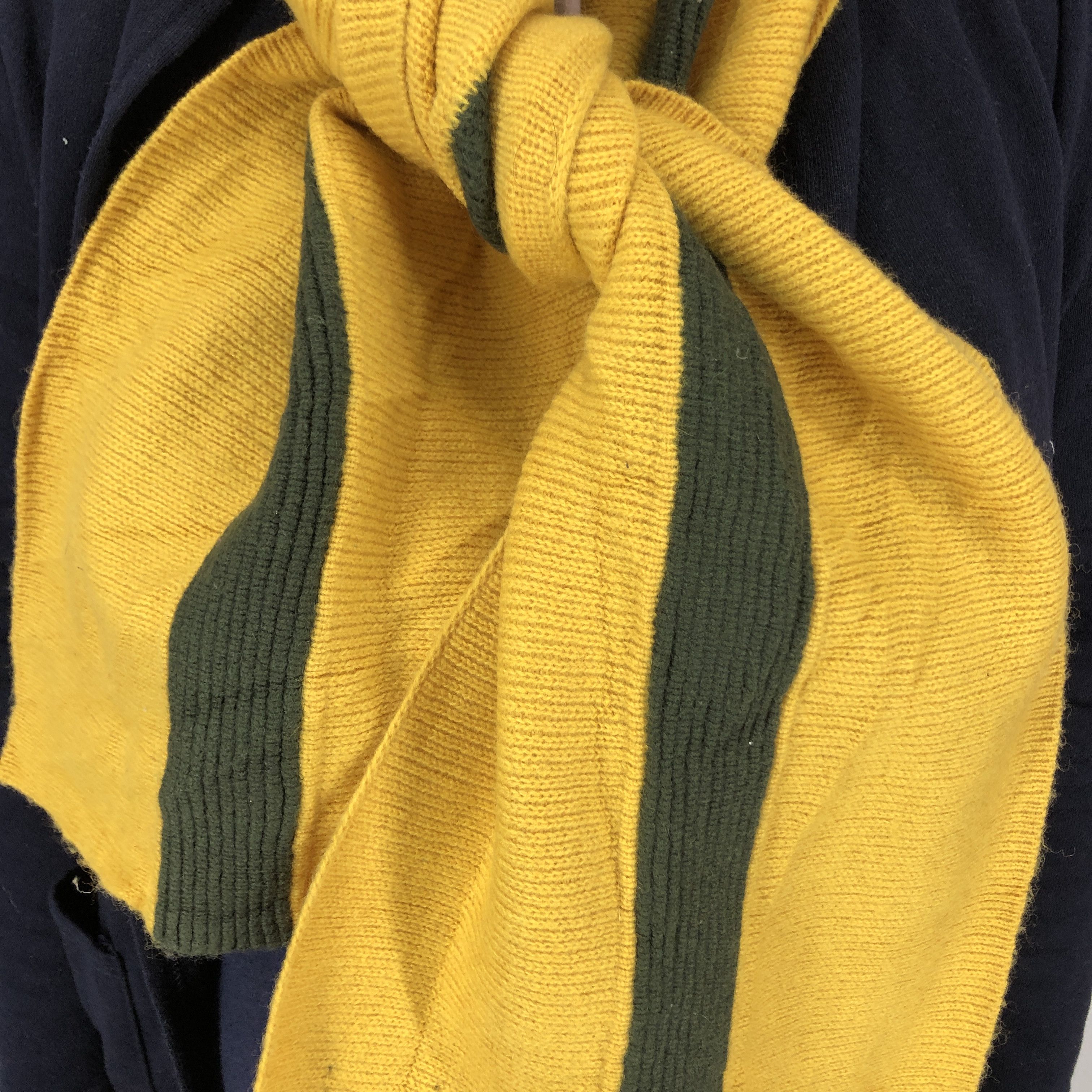 Gap GAP Stripe Lambswool Muffler Scarf #0978/AG Size ONE SIZE - 3 Thumbnail