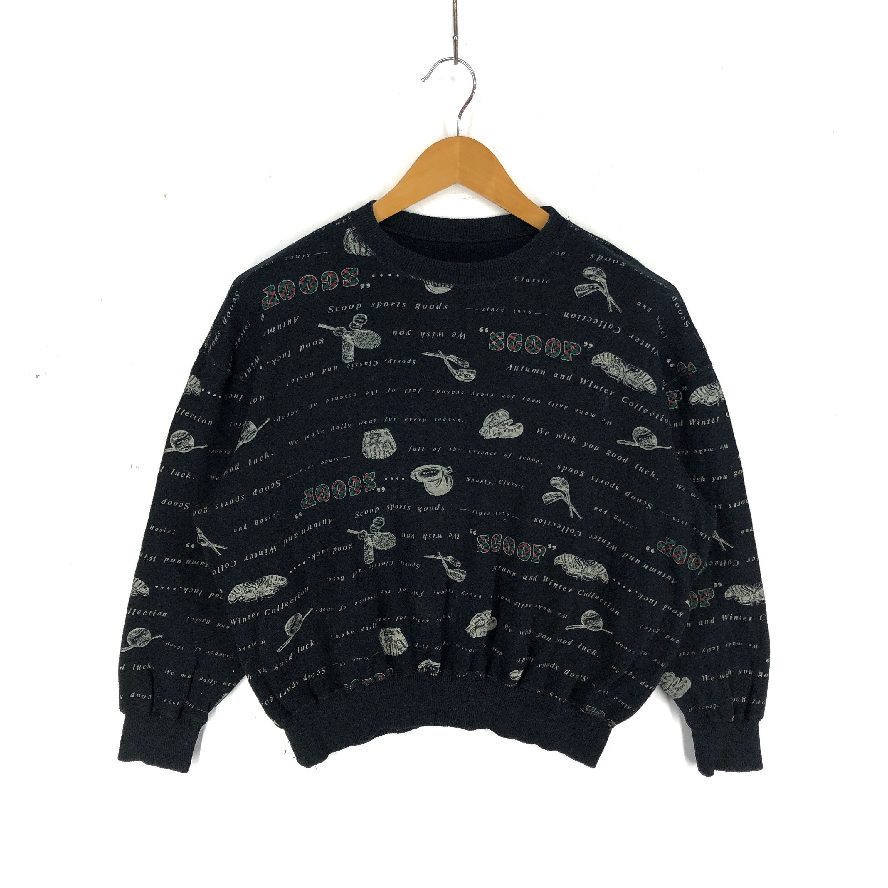 Japanese Brand SCOOP Women Crew Neck Sweatshirt #2198-76 Size S / US 4 / IT 40 - 1 Thumbnail