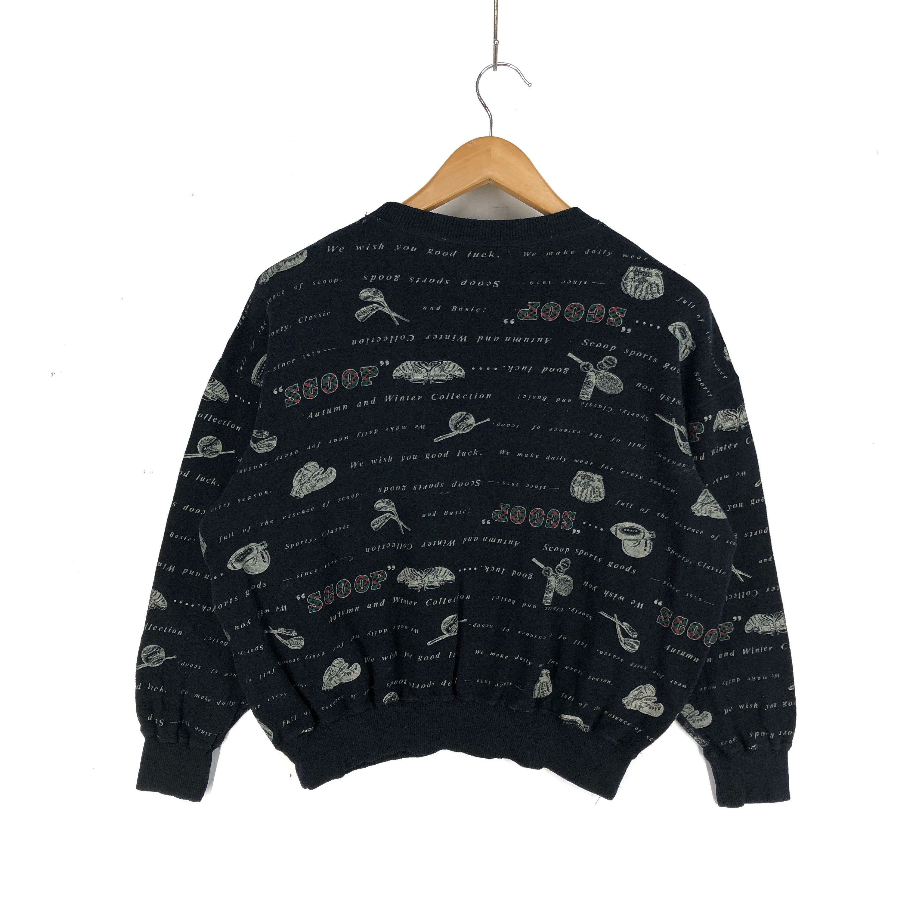 Japanese Brand SCOOP Women Crew Neck Sweatshirt #2198-76 Size S / US 4 / IT 40 - 5 Thumbnail