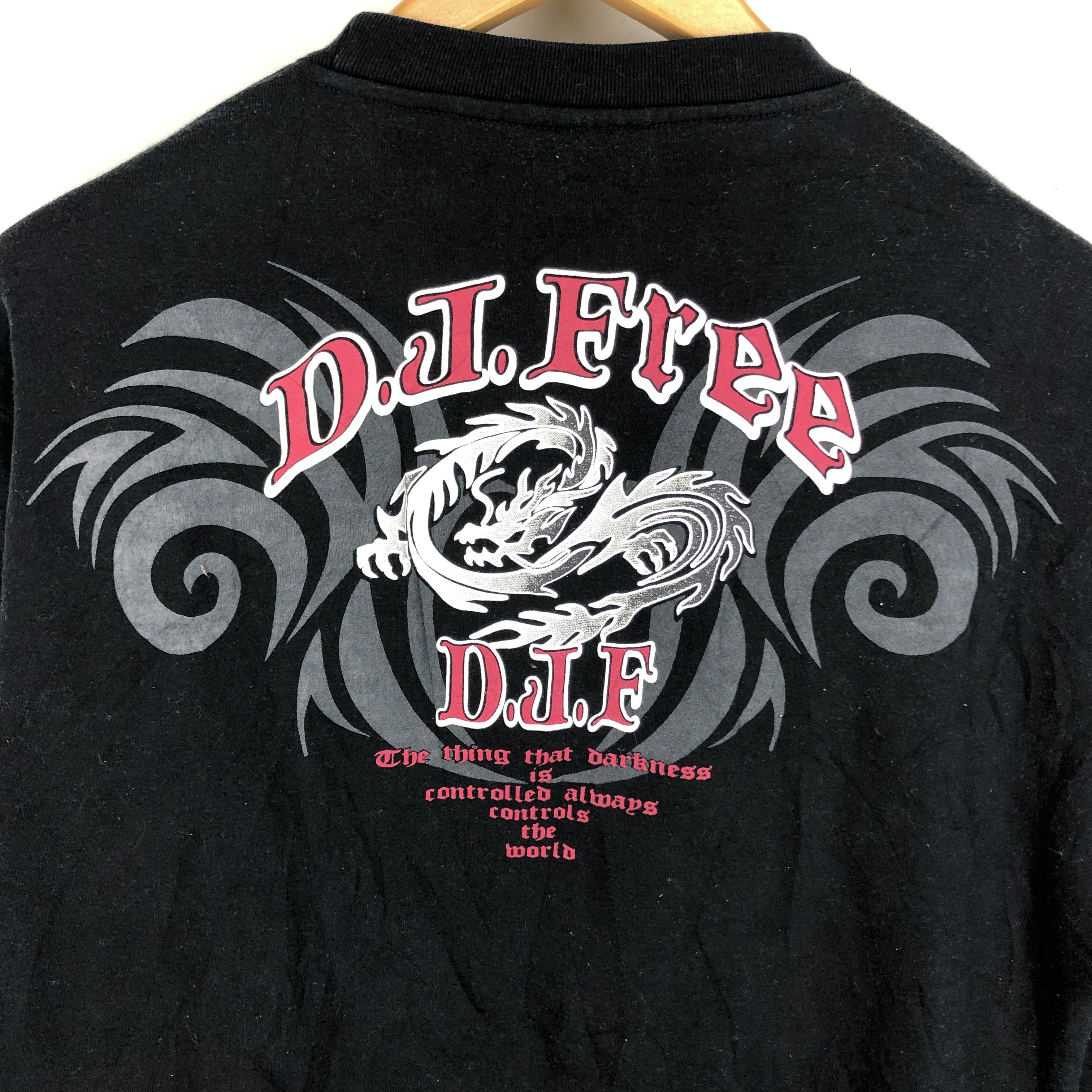 Japanese Brand DJ FREE Controlled The World Crew Neck Sweatshirt #2538-89 Size US L / EU 52-54 / 3 - 2 Thumbnail