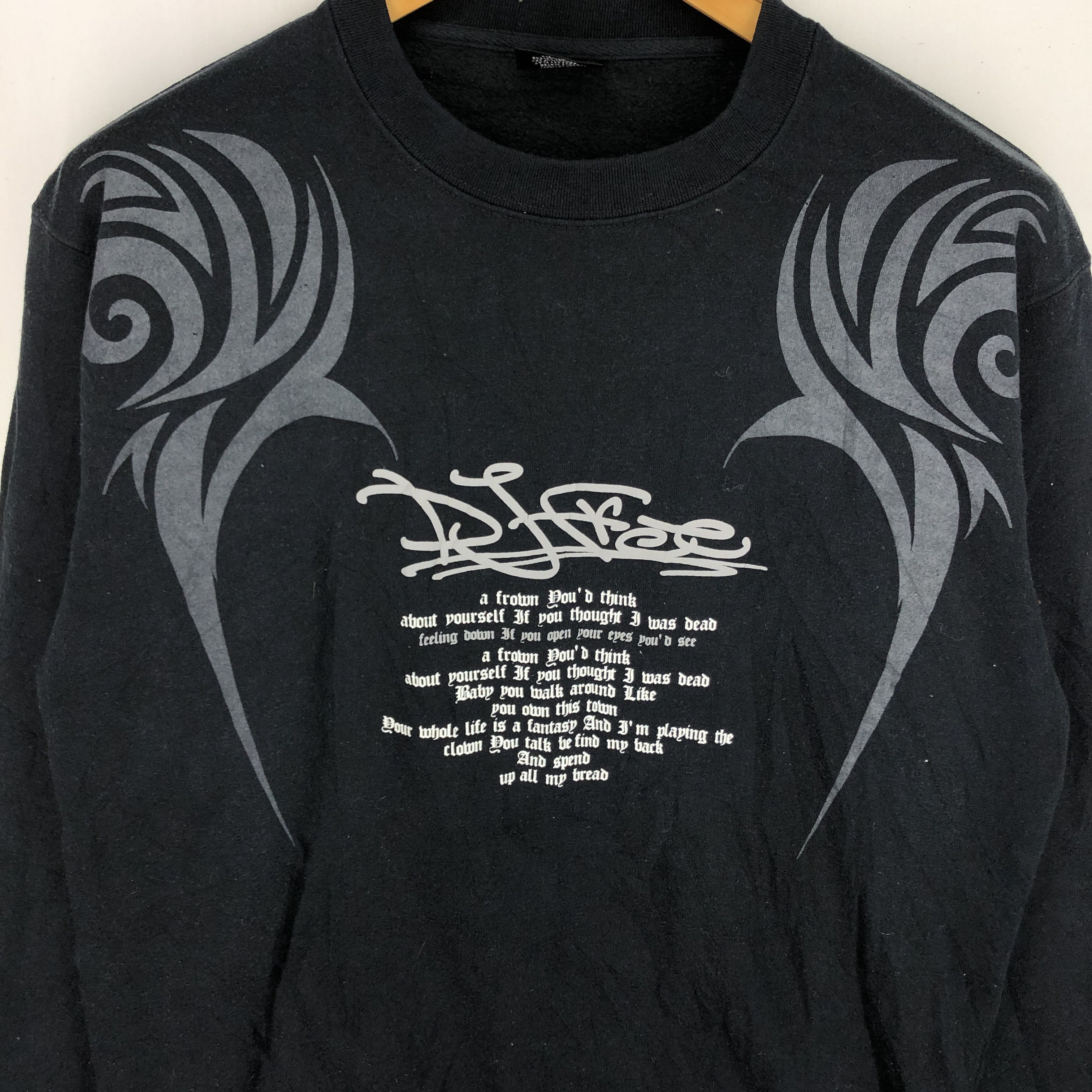 Japanese Brand DJ FREE Controlled The World Crew Neck Sweatshirt #2538-89 Size US L / EU 52-54 / 3 - 5 Thumbnail