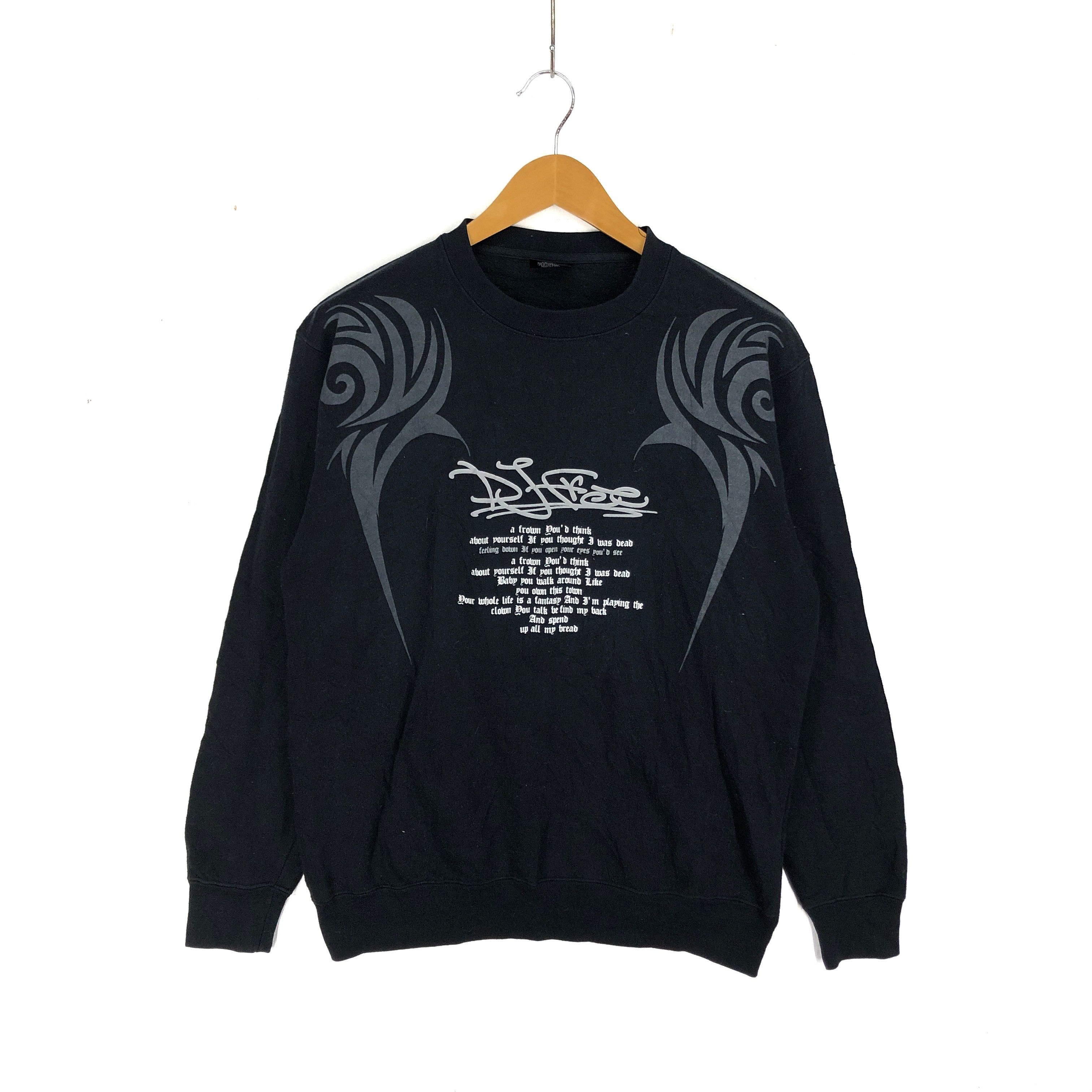 Japanese Brand DJ FREE Controlled The World Crew Neck Sweatshirt #2538-89 Size US L / EU 52-54 / 3 - 4 Thumbnail