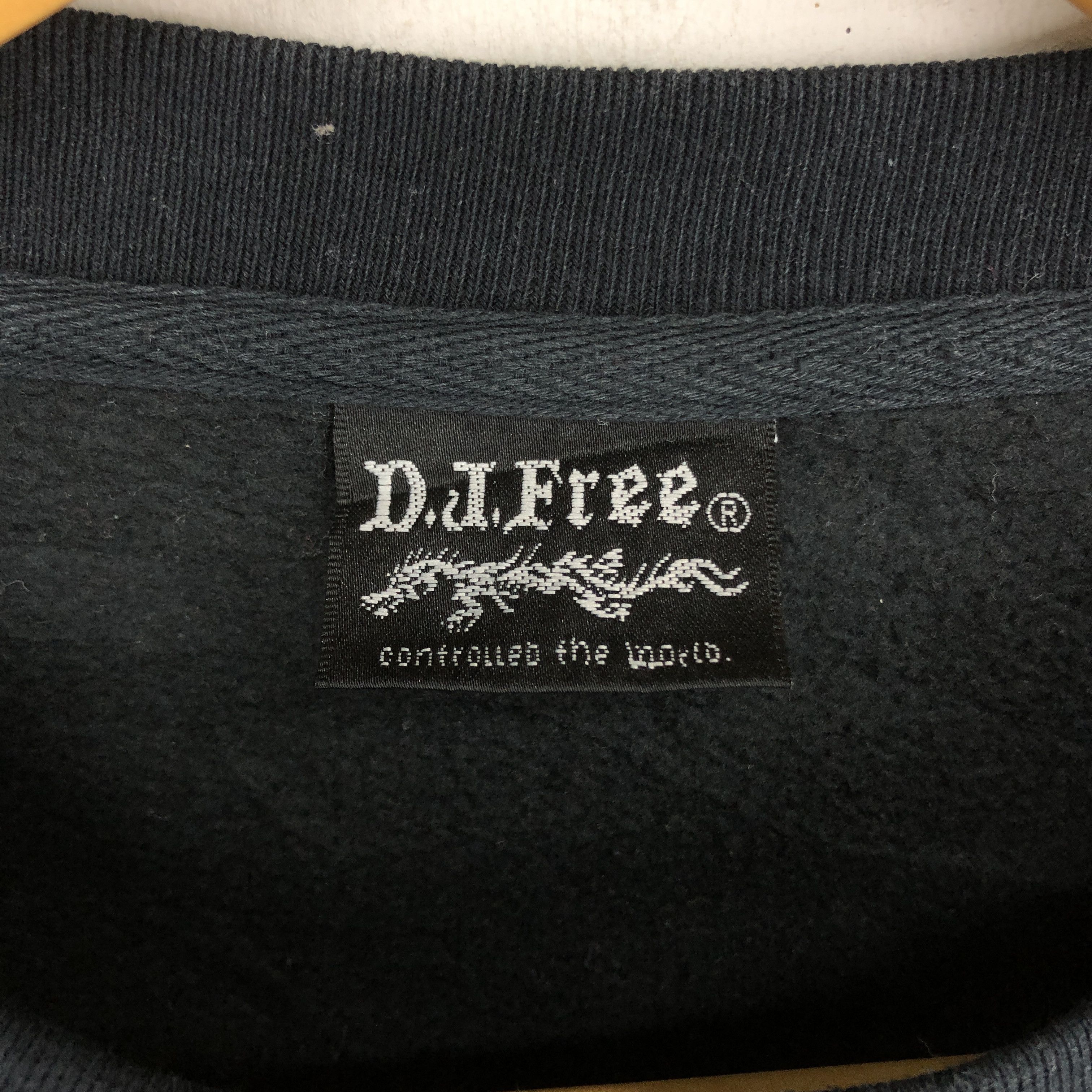 Japanese Brand DJ FREE Controlled The World Crew Neck Sweatshirt #2538-89 Size US L / EU 52-54 / 3 - 7 Thumbnail