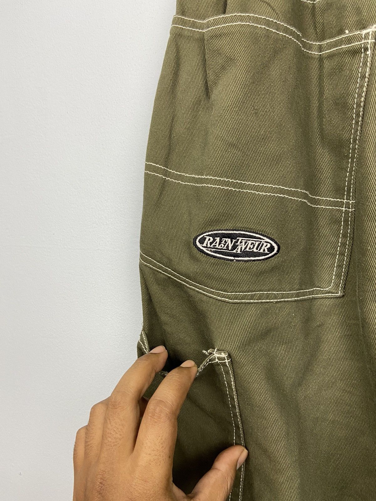 Japanese Brand × Other Japanese Brand RATON LAVEUR Japan Baggy Cropped Cargo Pant Size US 34 / EU 50 - 10 Thumbnail