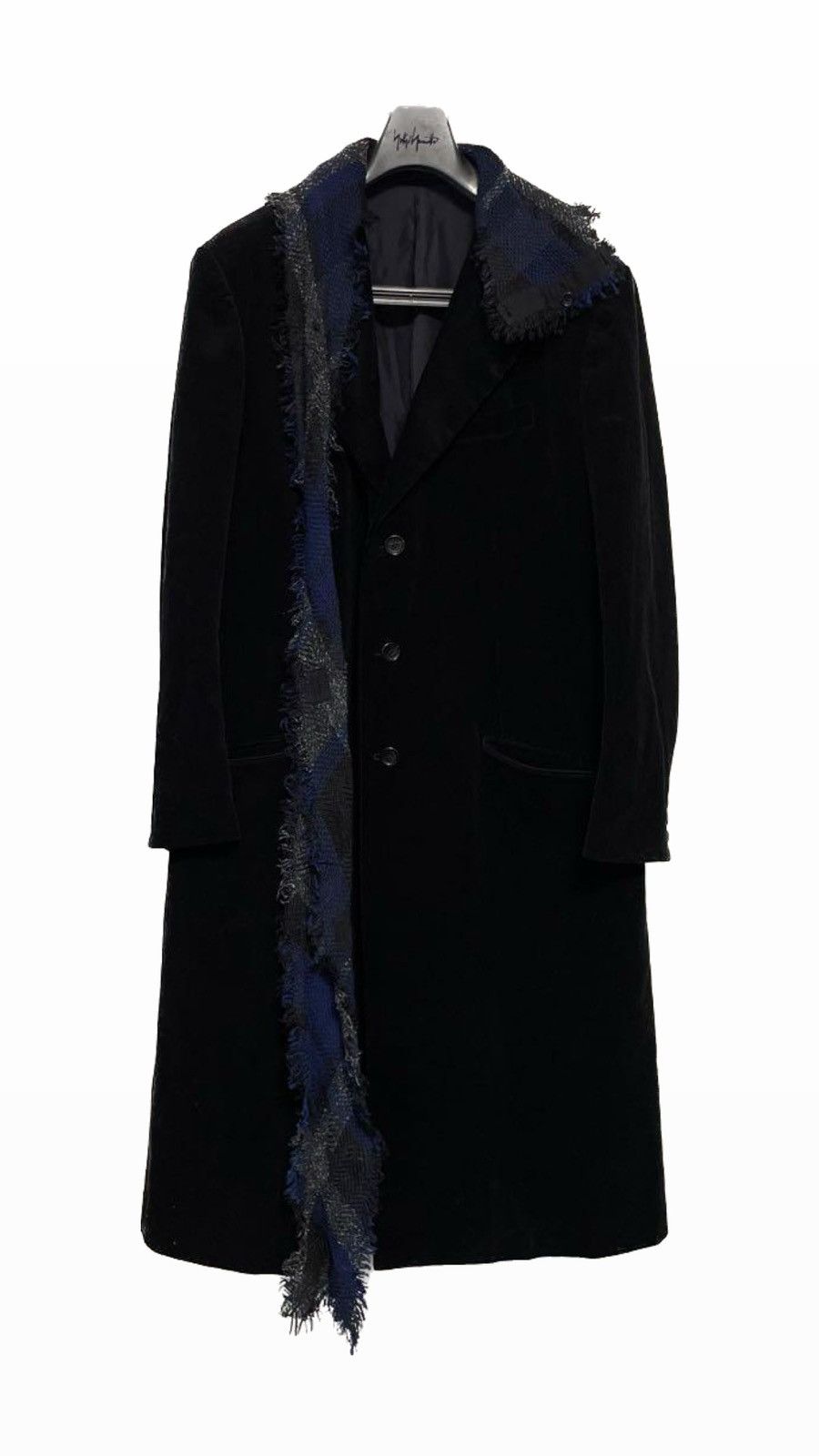 Yohji Yamamoto 22AW Look 12 Corduroy Stole Coat | Grailed