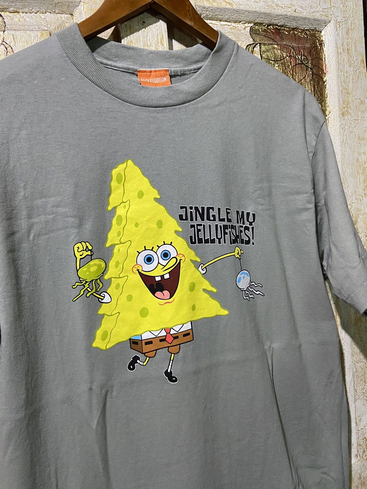 Cartoon Network × Vintage 2003 vintage SpongeBob Jingle my jellyfishes Single stitch L Size US L / EU 52-54 / 3 - 6 Thumbnail