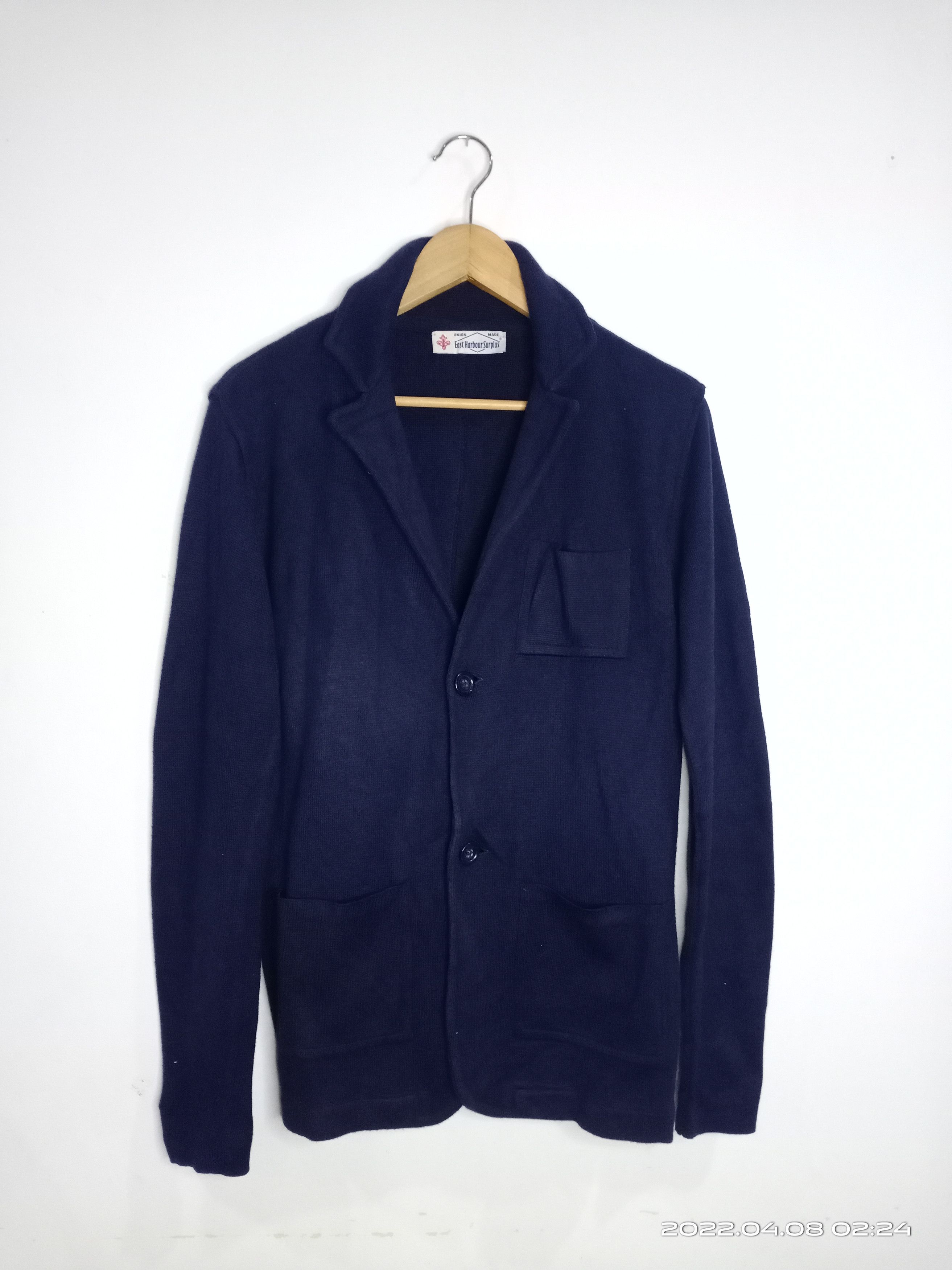 Military East Harbour Surplus Button Cardigan Blue Nice Design