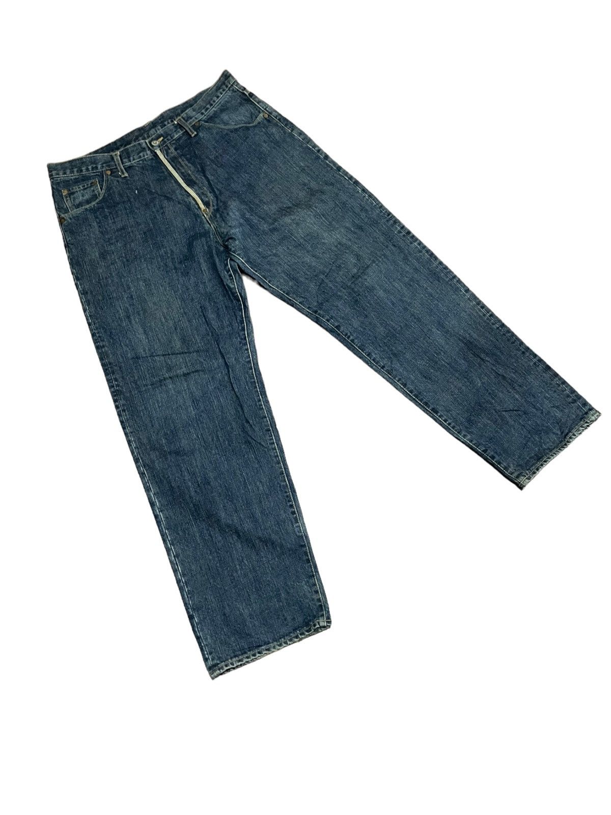 Japanese Brand × MasterPiece Masterpiece Denim Hectic Men Homme T Grands Distressed Jeans Size US 38 / EU 54 - 3 Thumbnail