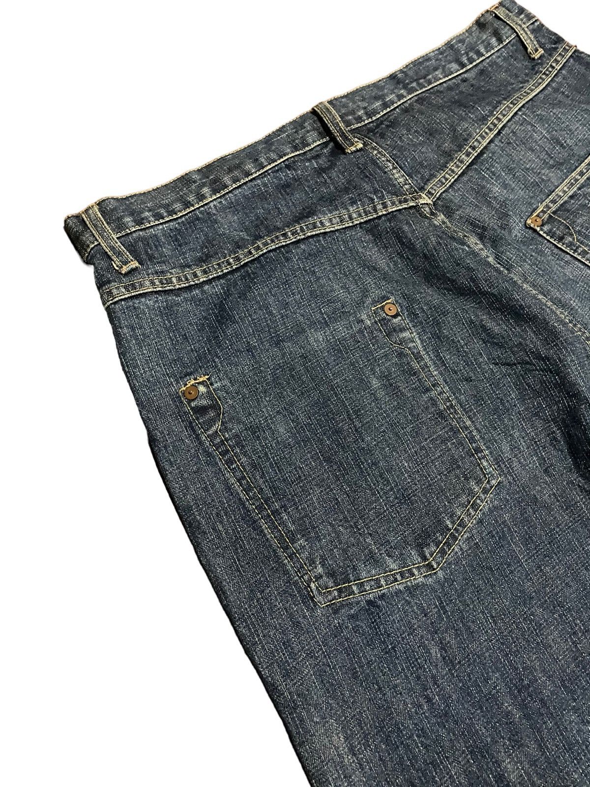 Japanese Brand × MasterPiece Masterpiece Denim Hectic Men Homme T Grands Distressed Jeans Size US 38 / EU 54 - 8 Thumbnail