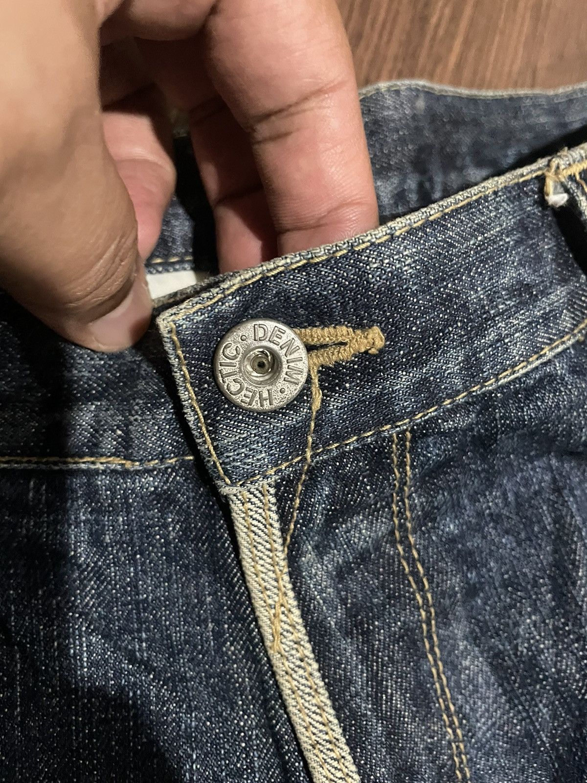 Japanese Brand × MasterPiece Masterpiece Denim Hectic Men Homme T Grands Distressed Jeans Size US 38 / EU 54 - 16 Thumbnail