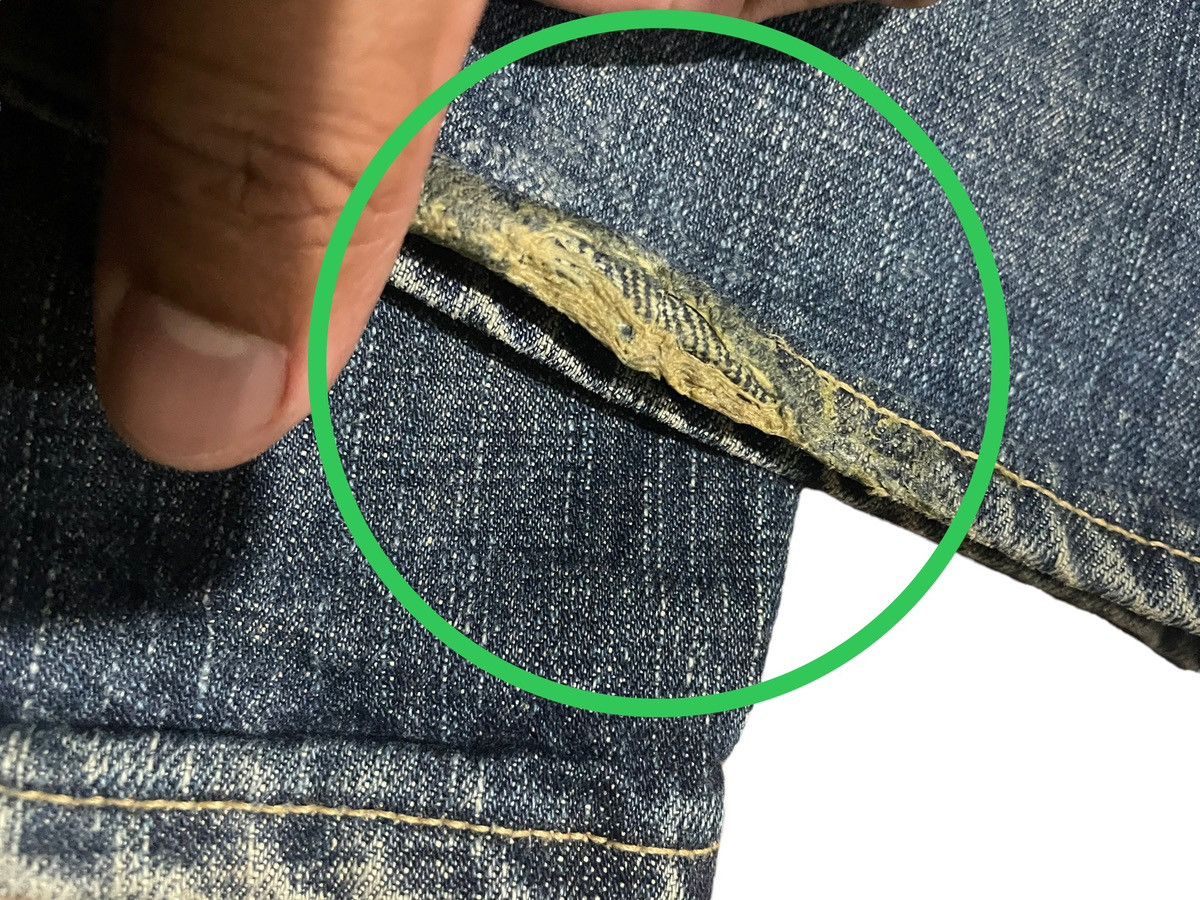 Japanese Brand × MasterPiece Masterpiece Denim Hectic Men Homme T Grands Distressed Jeans Size US 38 / EU 54 - 22 Thumbnail