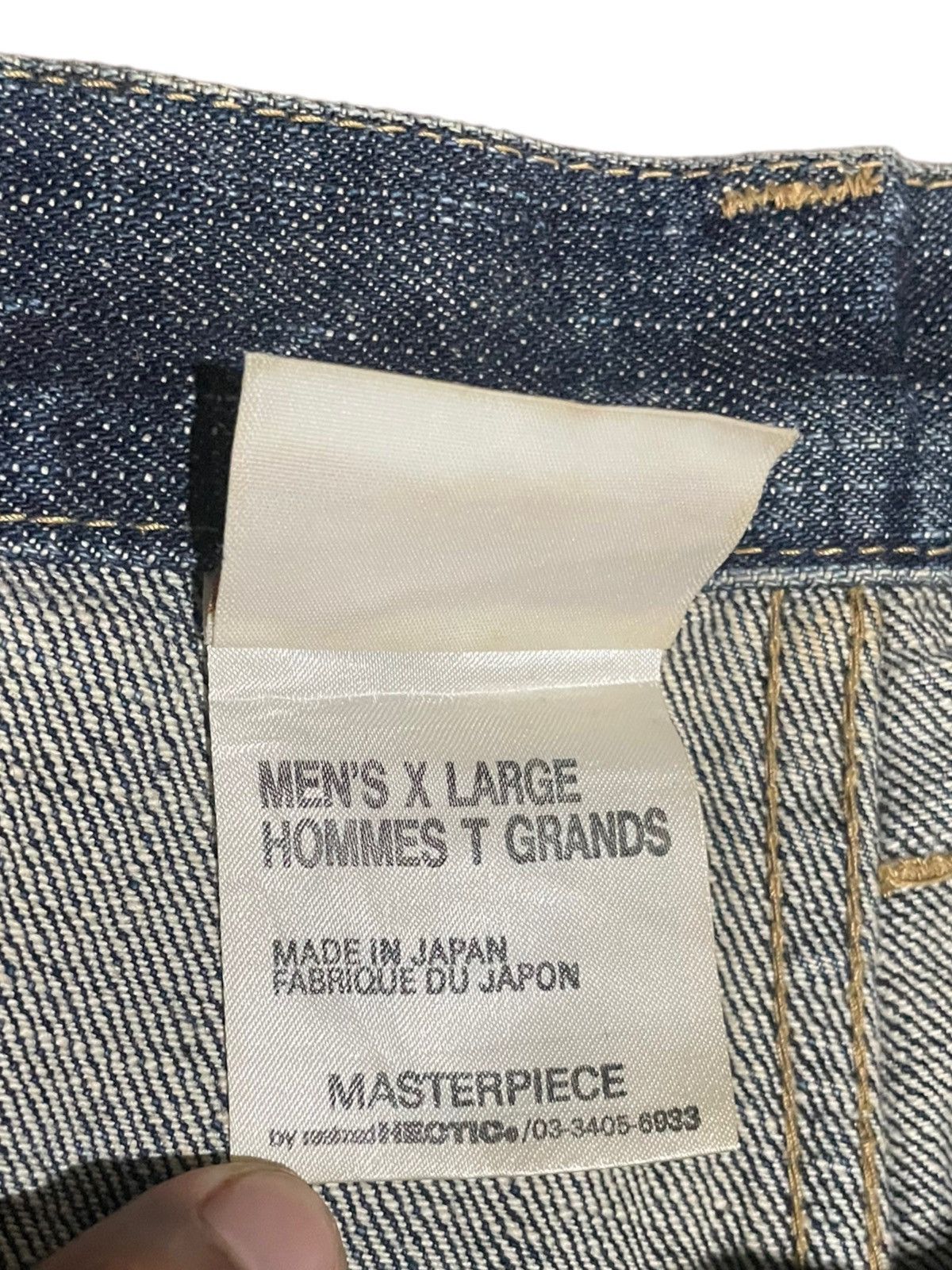 Japanese Brand × MasterPiece Masterpiece Denim Hectic Men Homme T Grands Distressed Jeans Size US 38 / EU 54 - 14 Thumbnail