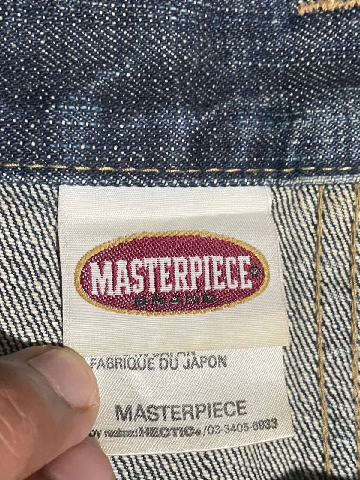 Japanese Brand × MasterPiece Masterpiece Denim Hectic Men Homme T Grands Distressed Jeans Size US 38 / EU 54 - 13 Thumbnail