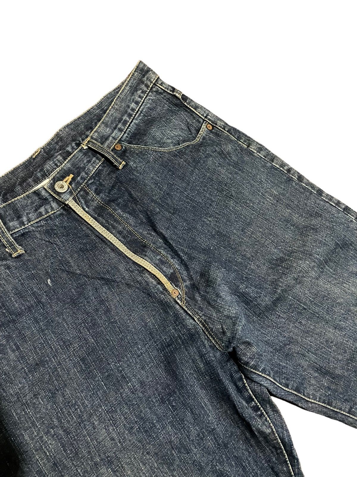 Japanese Brand × MasterPiece Masterpiece Denim Hectic Men Homme T Grands Distressed Jeans Size US 38 / EU 54 - 5 Thumbnail
