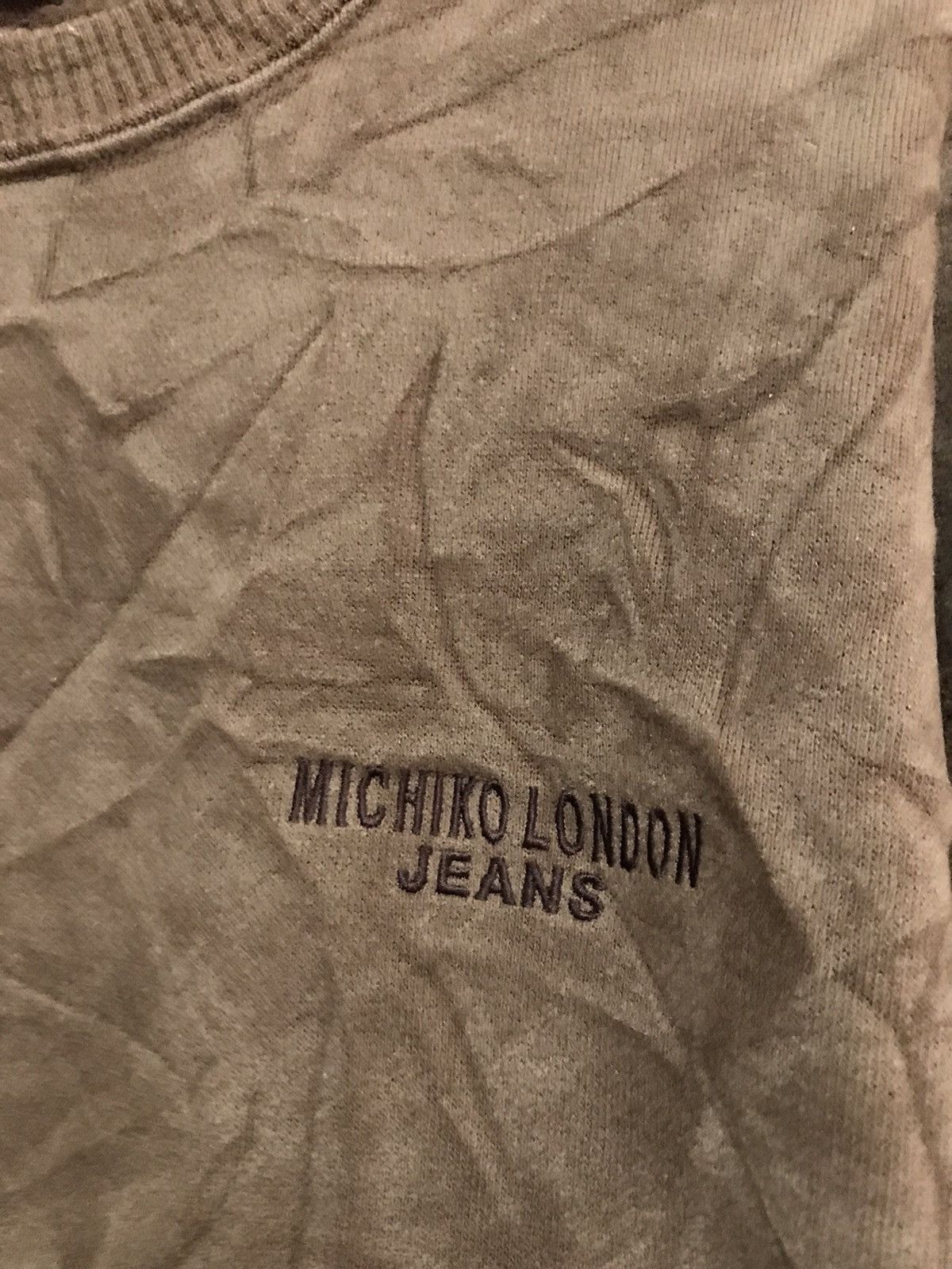 Japanese Brand × Michiko Koshino London Michiko London jeans sweatshirt Size US L / EU 52-54 / 3 - 5 Thumbnail