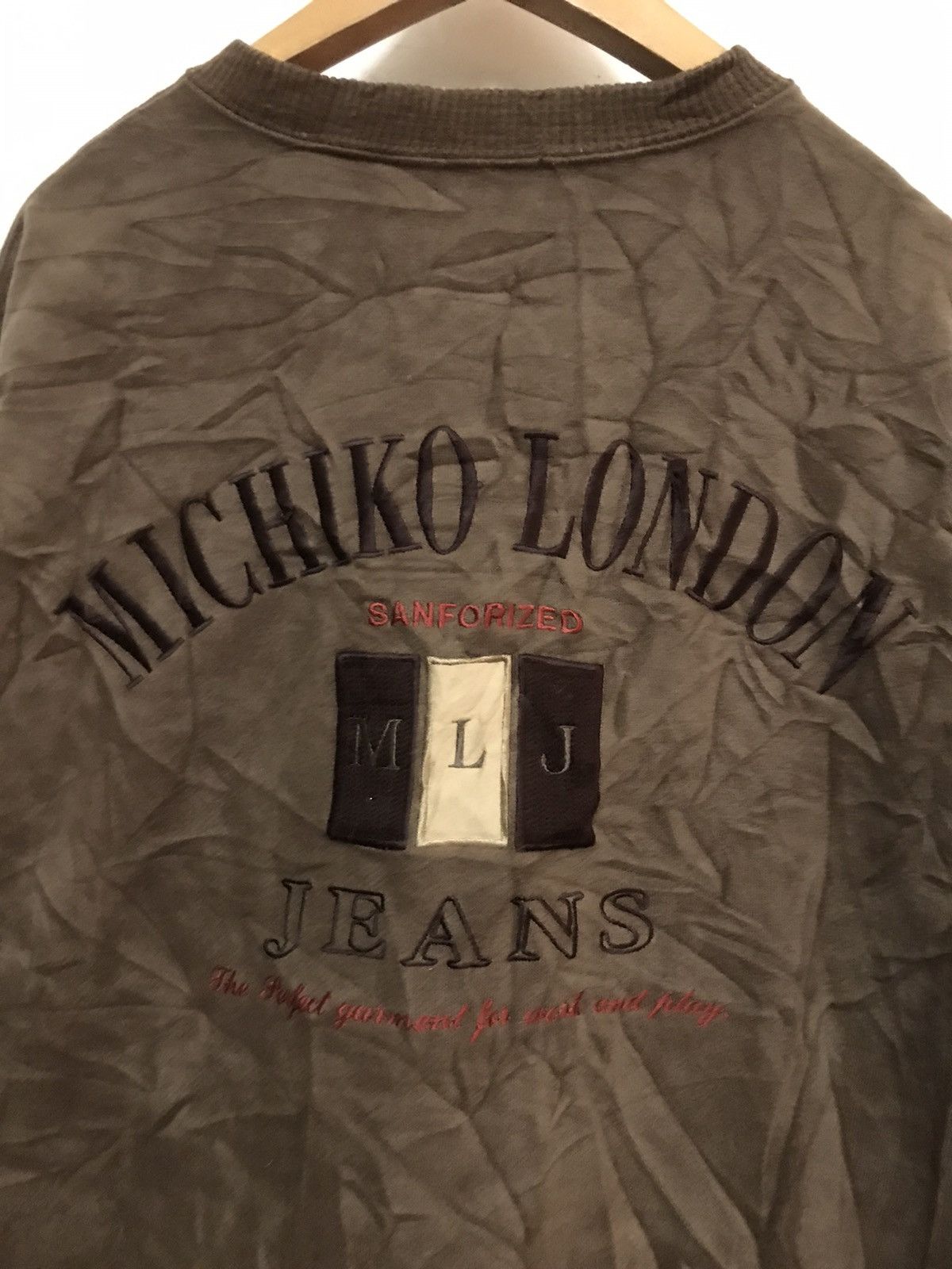 Japanese Brand × Michiko Koshino London Michiko London jeans sweatshirt Size US L / EU 52-54 / 3 - 4 Thumbnail