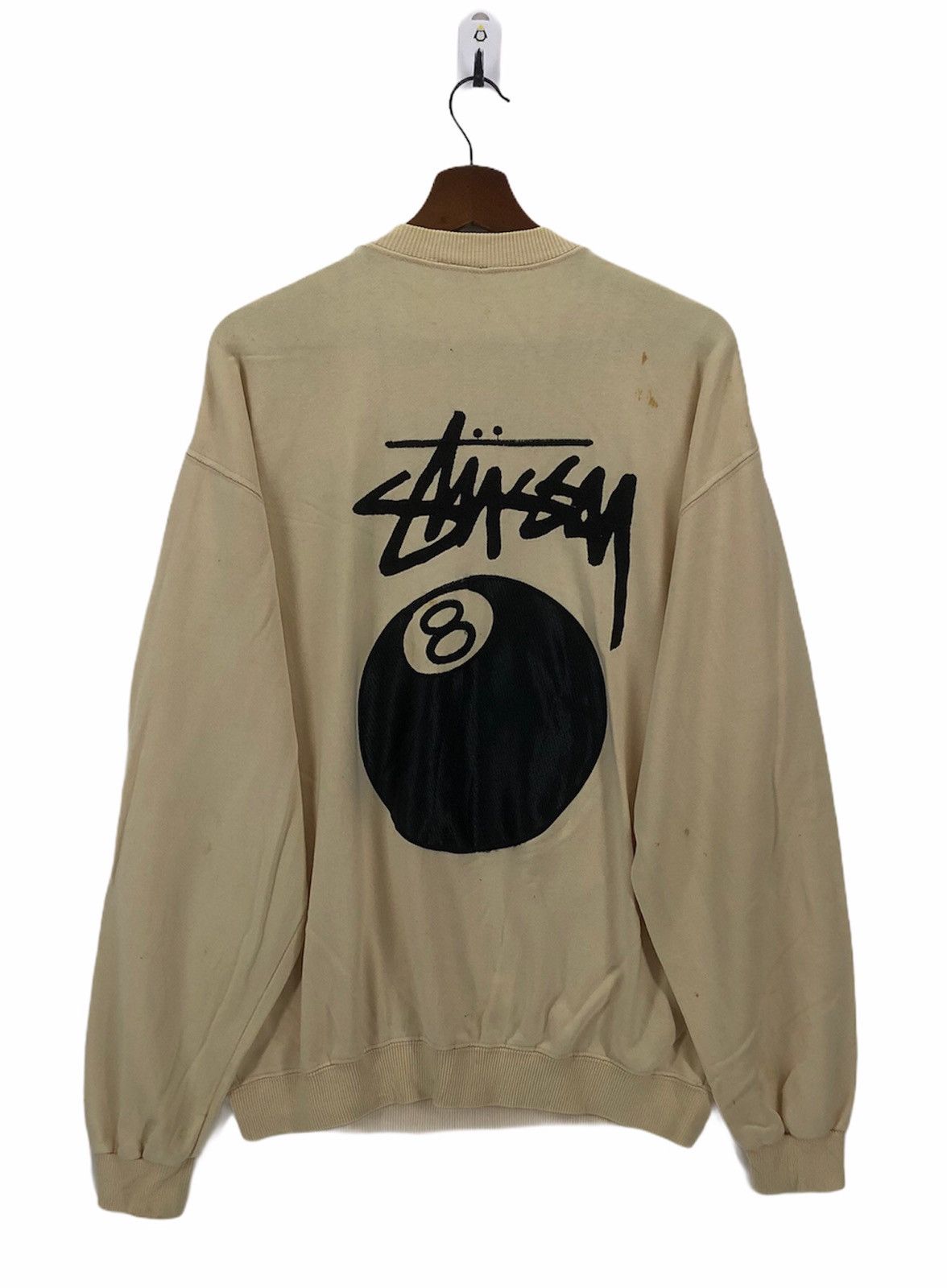 Vintage 90s Stussy 8 Ball Crewneck