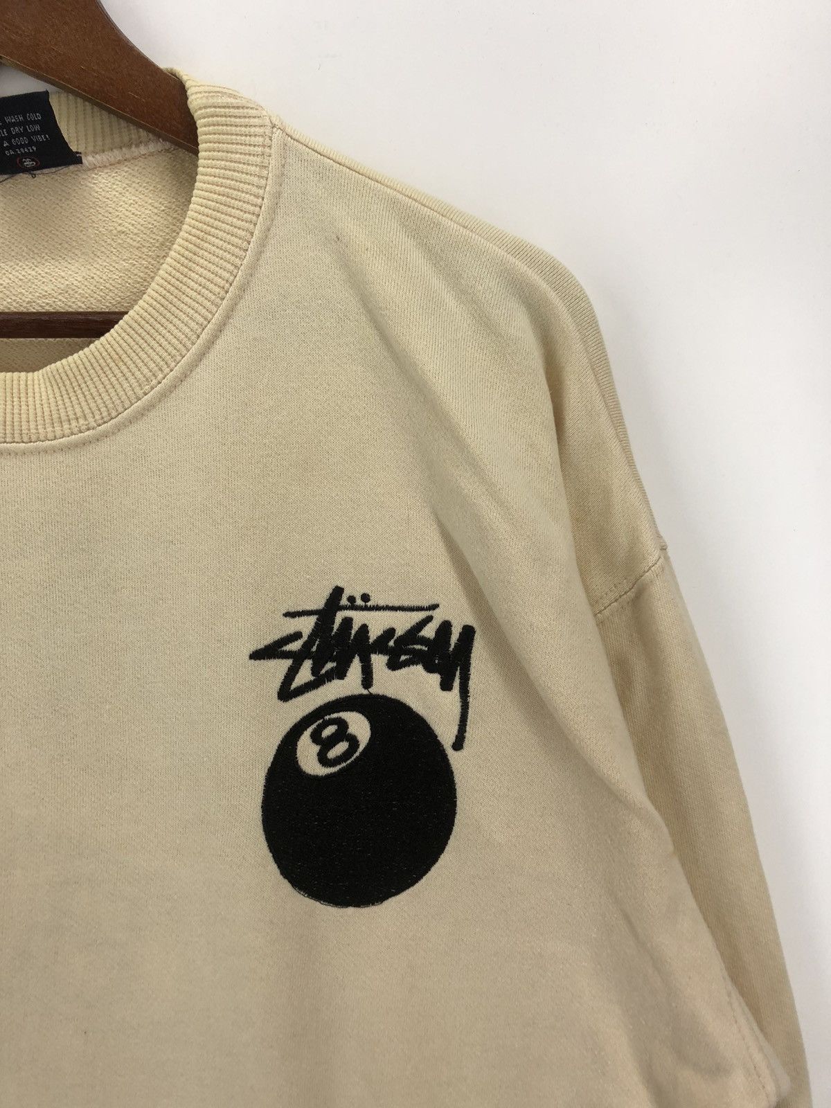 Stussy × Vintage Vintage 90s Stussy 8 Ball Crewneck Size US L / EU 52-54 / 3 - 4 Thumbnail