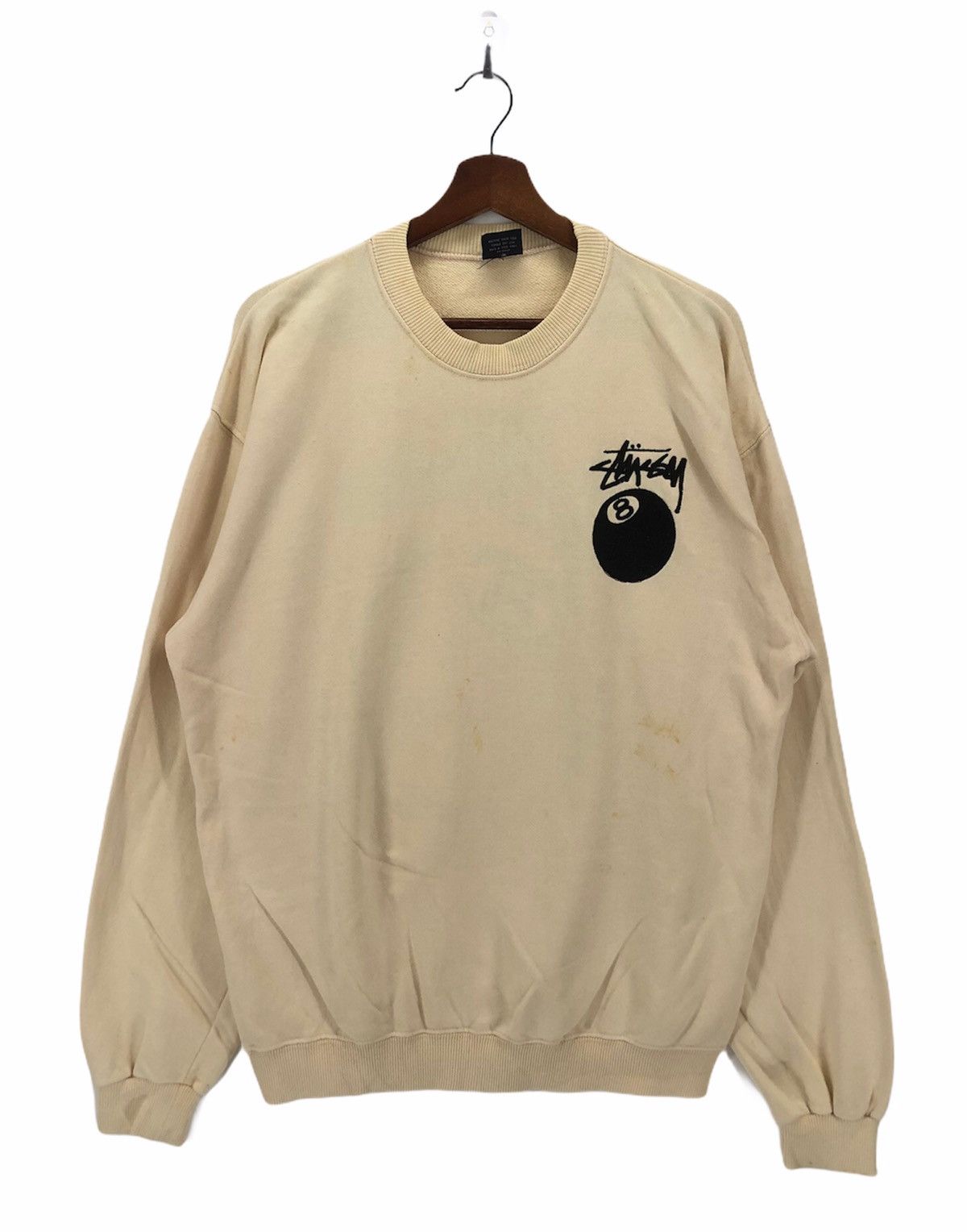 Stussy × Vintage Vintage 90s Stussy 8 Ball Crewneck Size US L / EU 52-54 / 3 - 2 Thumbnail