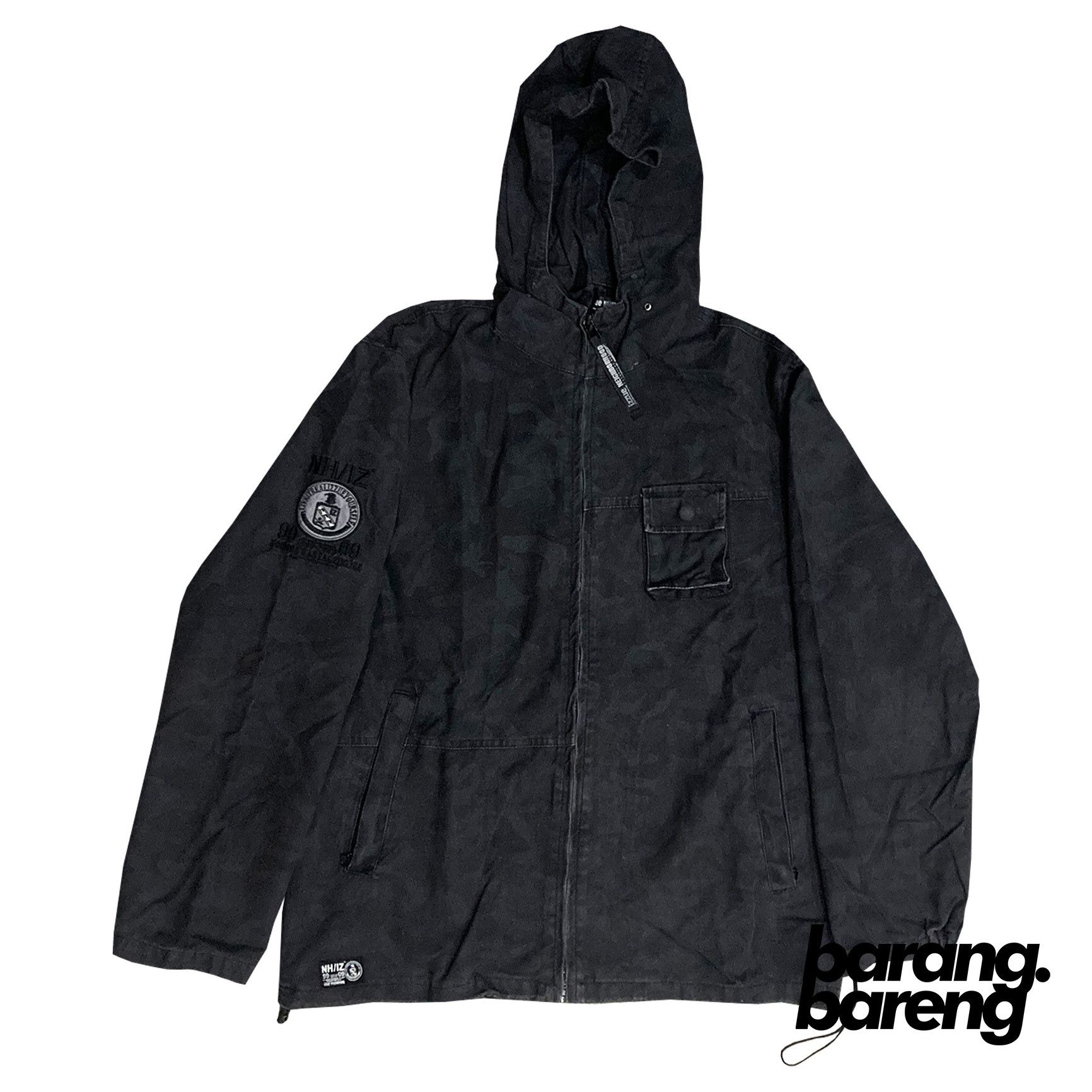 Japanese Brand × Neighborhood × izzue IZZUE x NEIGHBORHOOD CAMO PARKA HOODIE BLACK Size US M / EU 48-50 / 2 - 1 Thumbnail