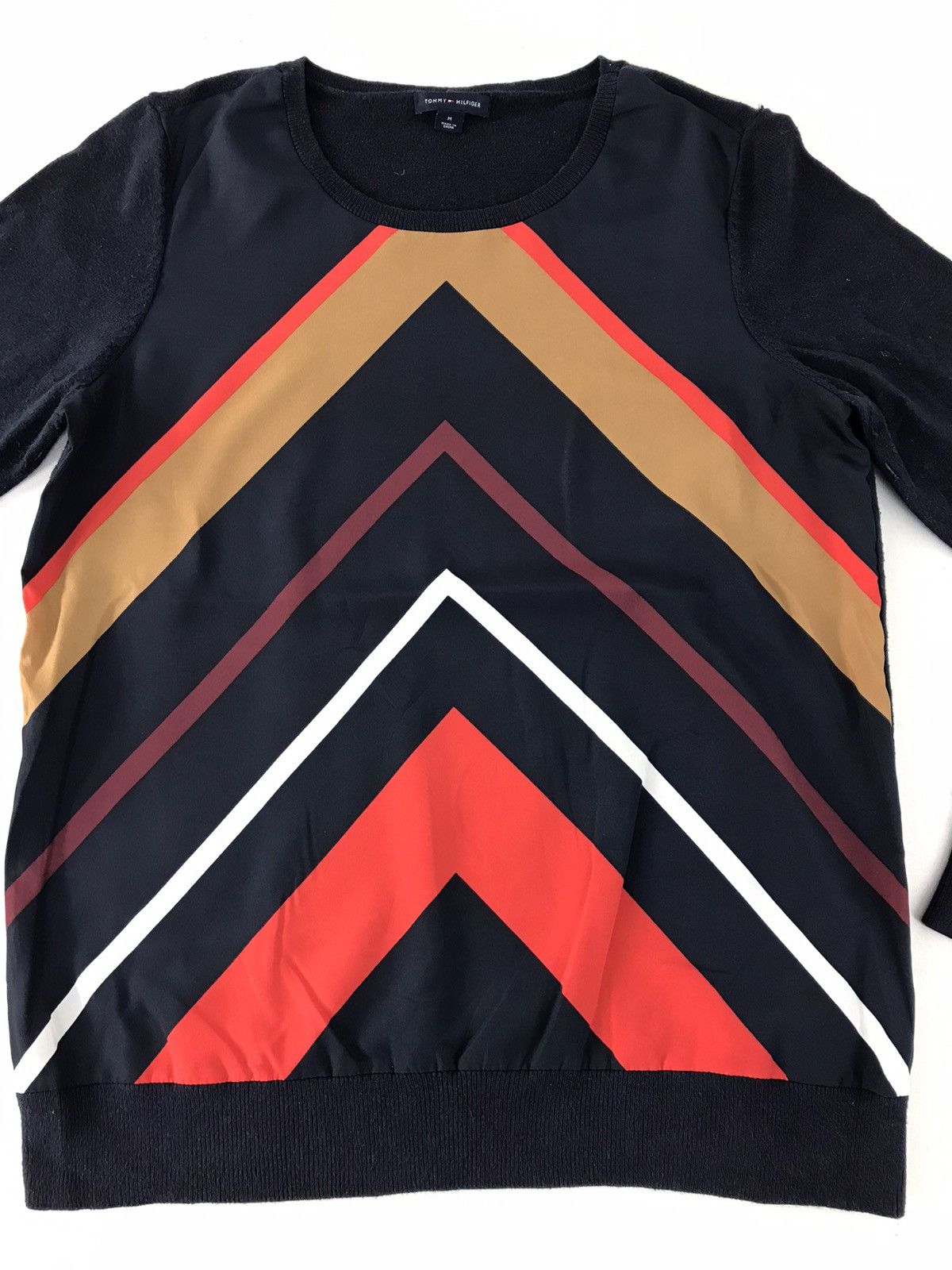 Tommy Hilfiger Tommy Hilfiger Colourfull Block Striped Sweatshirt Luxury Size M / US 6-8 / IT 42-44 - 2 Thumbnail