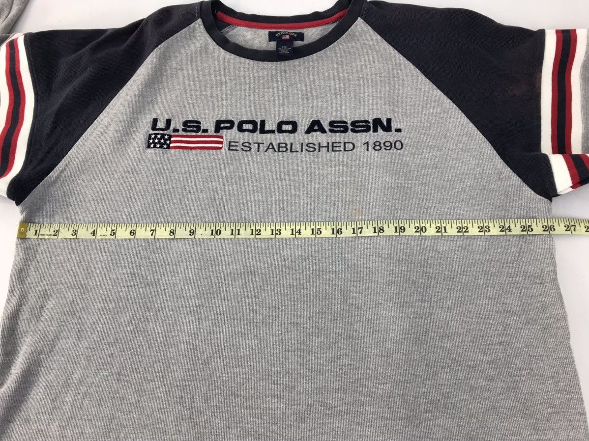 U.S. Polo Assn. × Vintage U.S Polo Assn Raglan Striped Sweatshirt Spell Out R046j Size US XXL / EU 58 / 5 - 6 Thumbnail