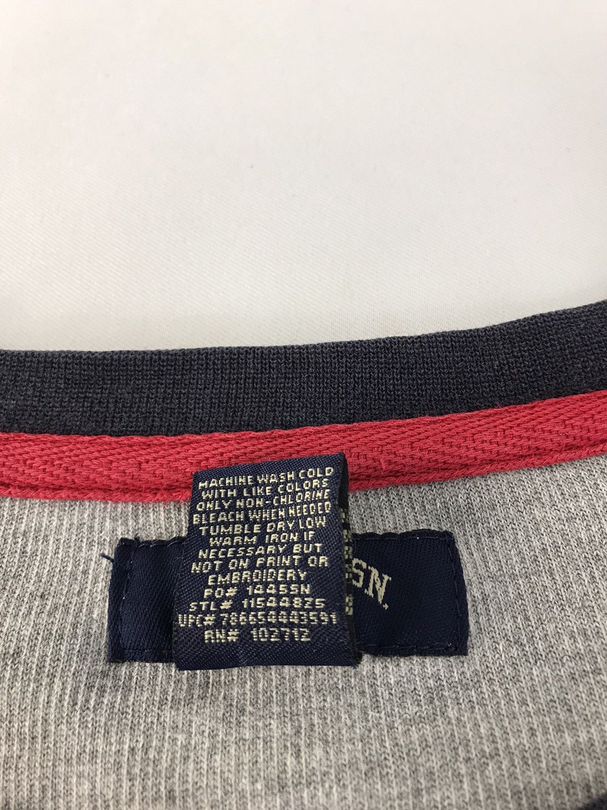 U.S. Polo Assn. × Vintage U.S Polo Assn Raglan Striped Sweatshirt Spell Out R046j Size US XXL / EU 58 / 5 - 4 Thumbnail
