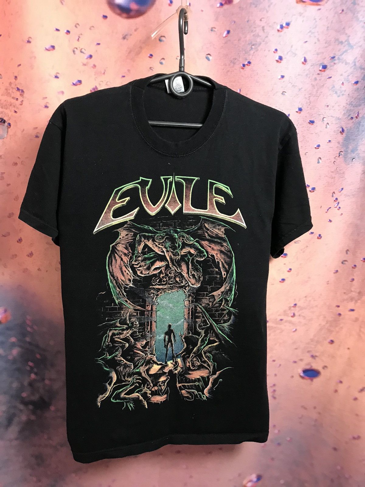 Band Tees × Vintage Vintage Evile band rock tee Size US L / EU 52-54 / 3 - 2 Thumbnail
