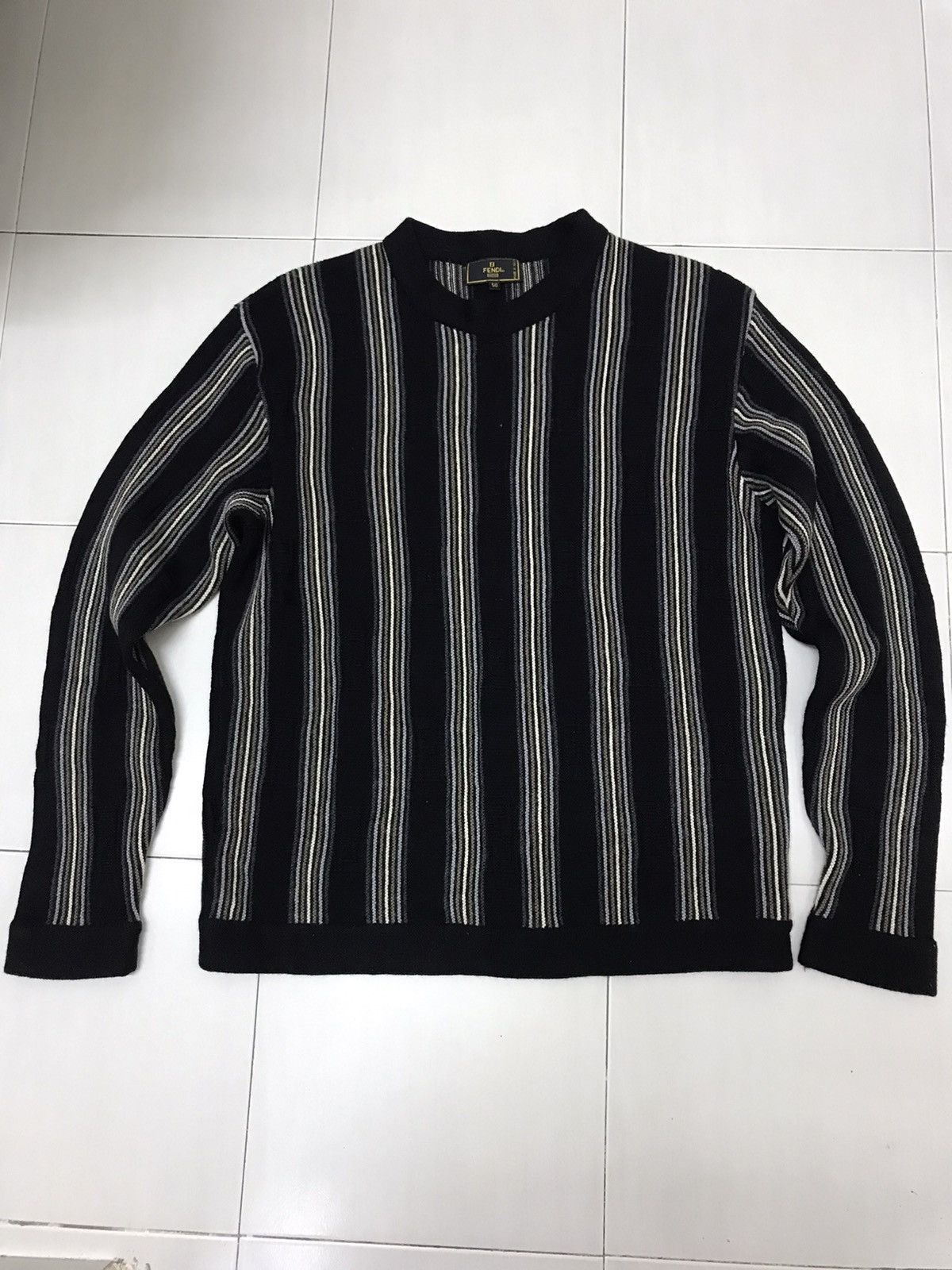 Fendi FENDI SWEATSHIRT BLACK FF MONOGRAM Size US M / EU 48-50 / 2 - 1 Thumbnail