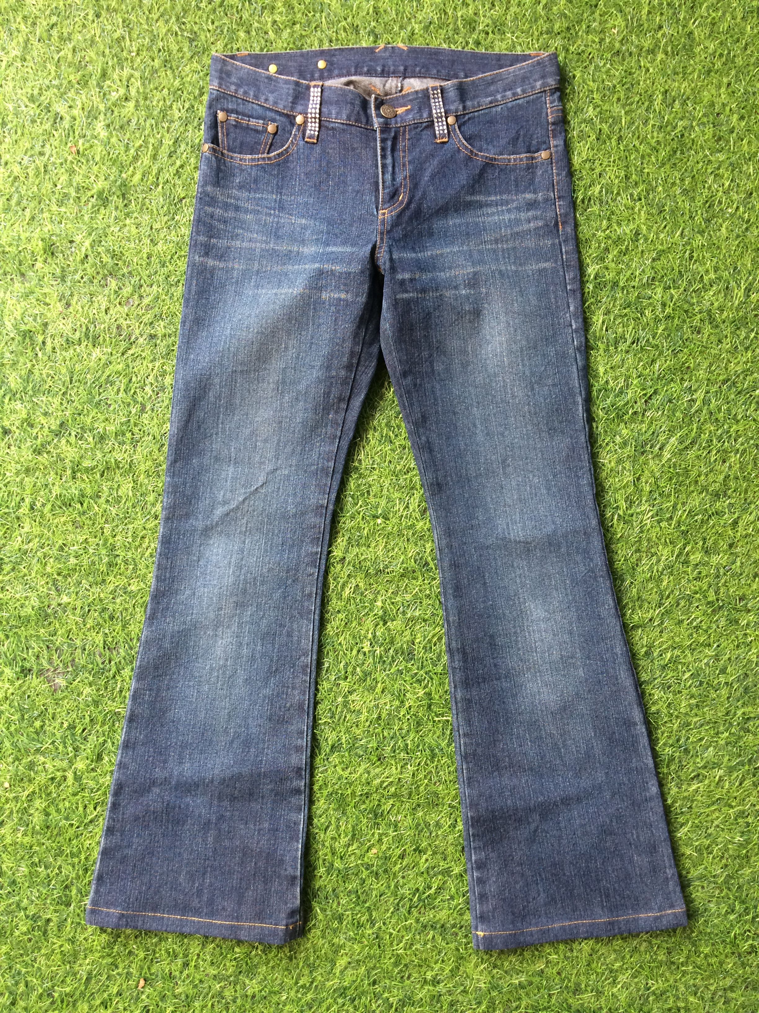 Michel Klein Michel Klein Low Bootcut Jeans #D-212 Size 29" - 1 Thumbnail