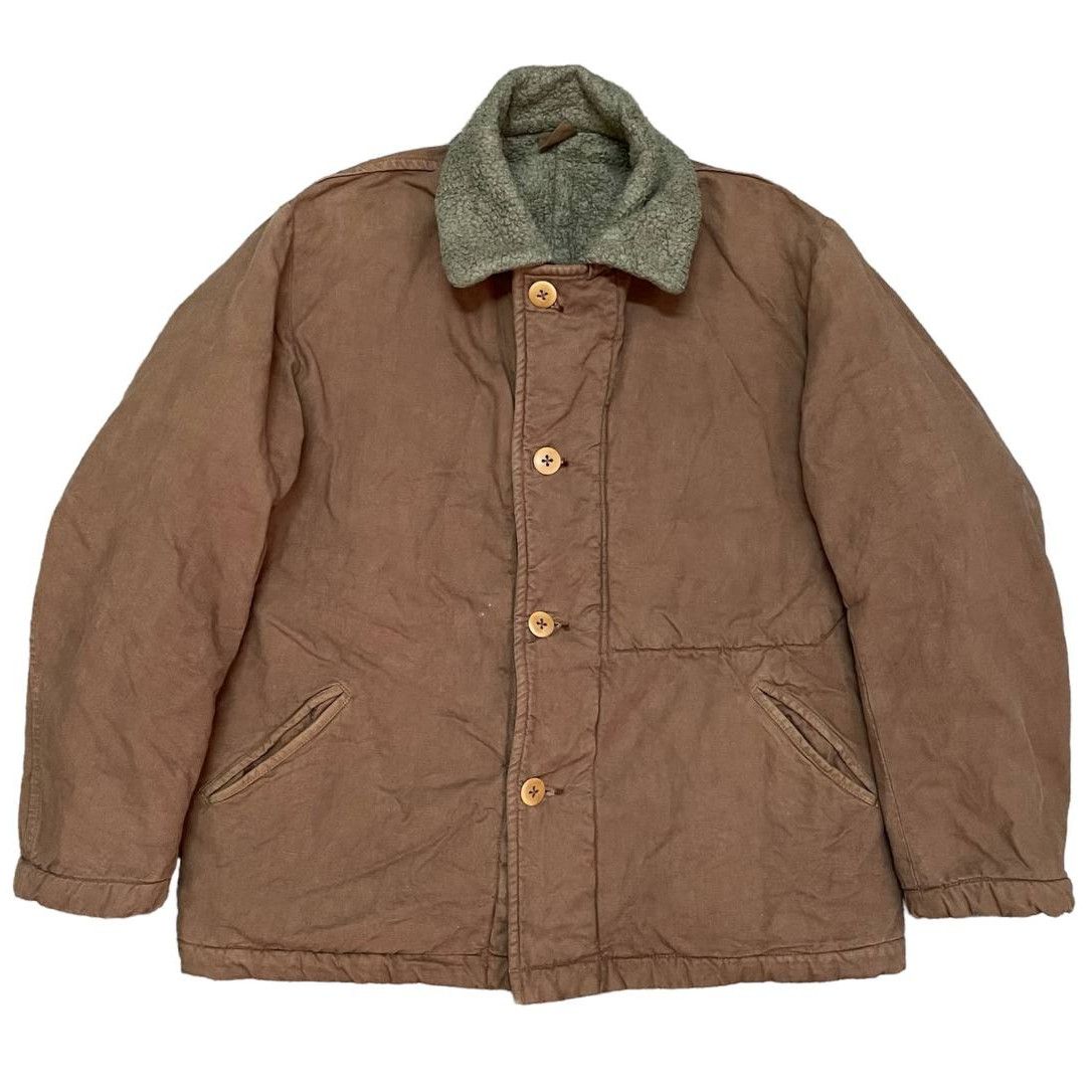 image of Sample 45Rpm N1 Deck Jacket Vintage in Brown, Men's (Size Large)