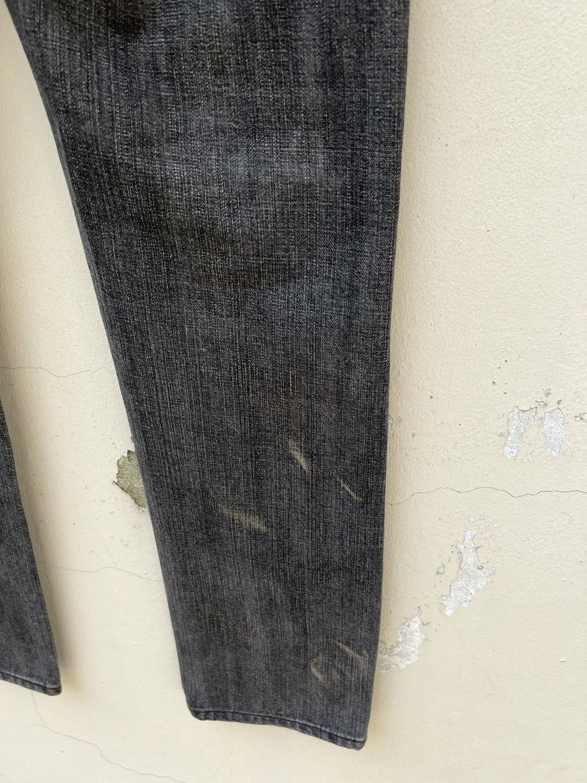Vintage Vintage NOUNO Japan Ripped Distressed Fade Black Denim Jeans Size US 30 / EU 46 - 17 Thumbnail