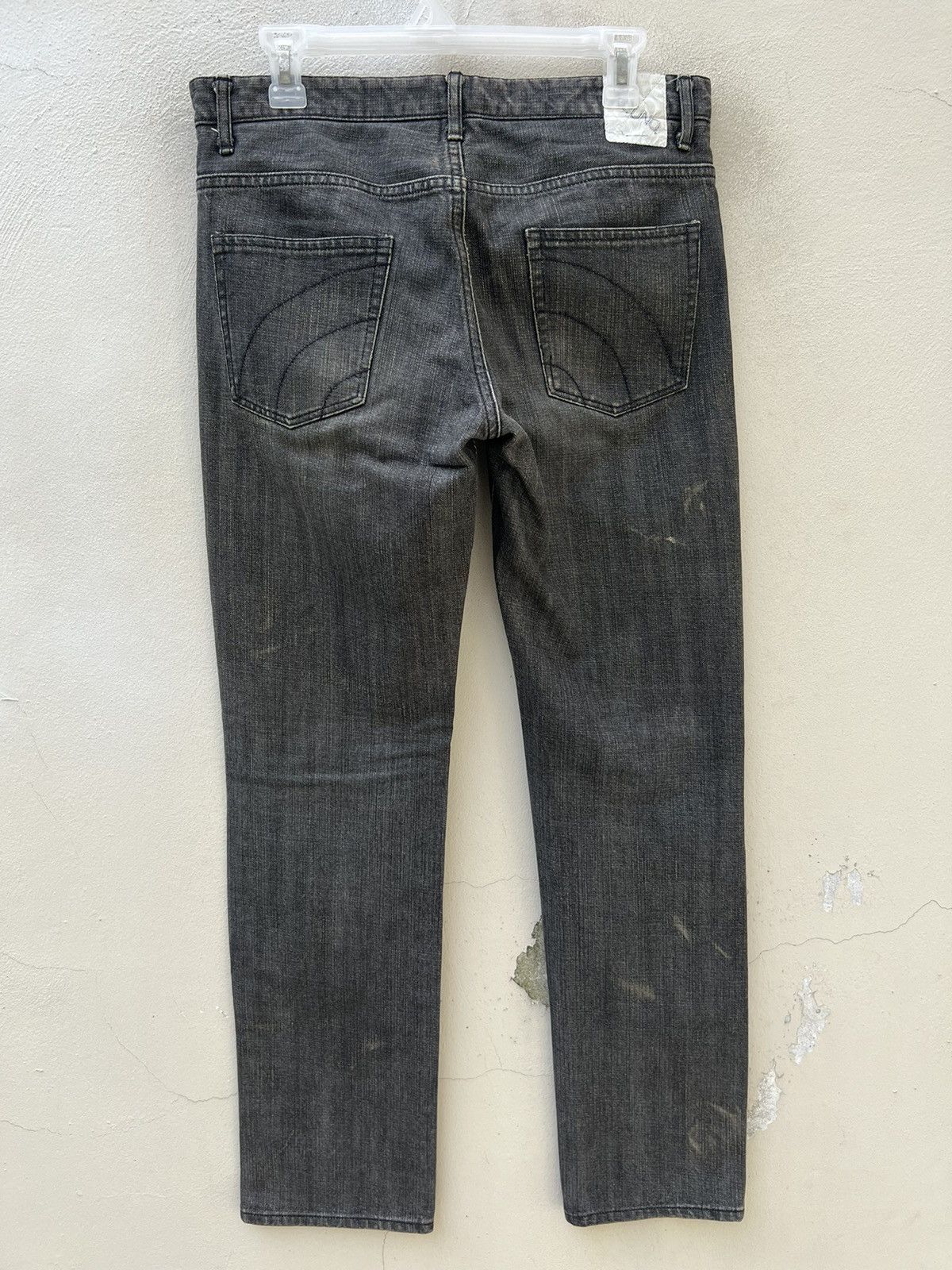 Vintage Vintage NOUNO Japan Ripped Distressed Fade Black Denim Jeans Size US 30 / EU 46 - 13 Thumbnail
