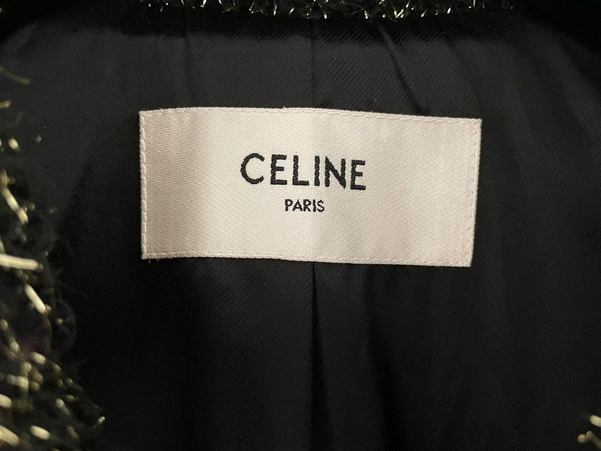 Celine × Hedi Slimane ❌LAST DROP❌FW19 RARE LUREX MAC COAT SAMPLE Size US M / EU 48-50 / 2 - 8 Thumbnail