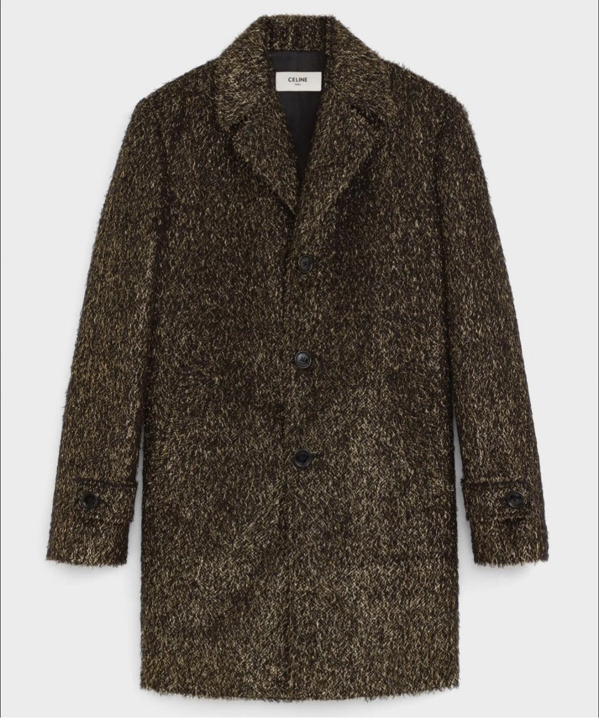 Celine × Hedi Slimane ❌LAST DROP❌FW19 RARE LUREX MAC COAT SAMPLE Size US M / EU 48-50 / 2 - 2 Thumbnail