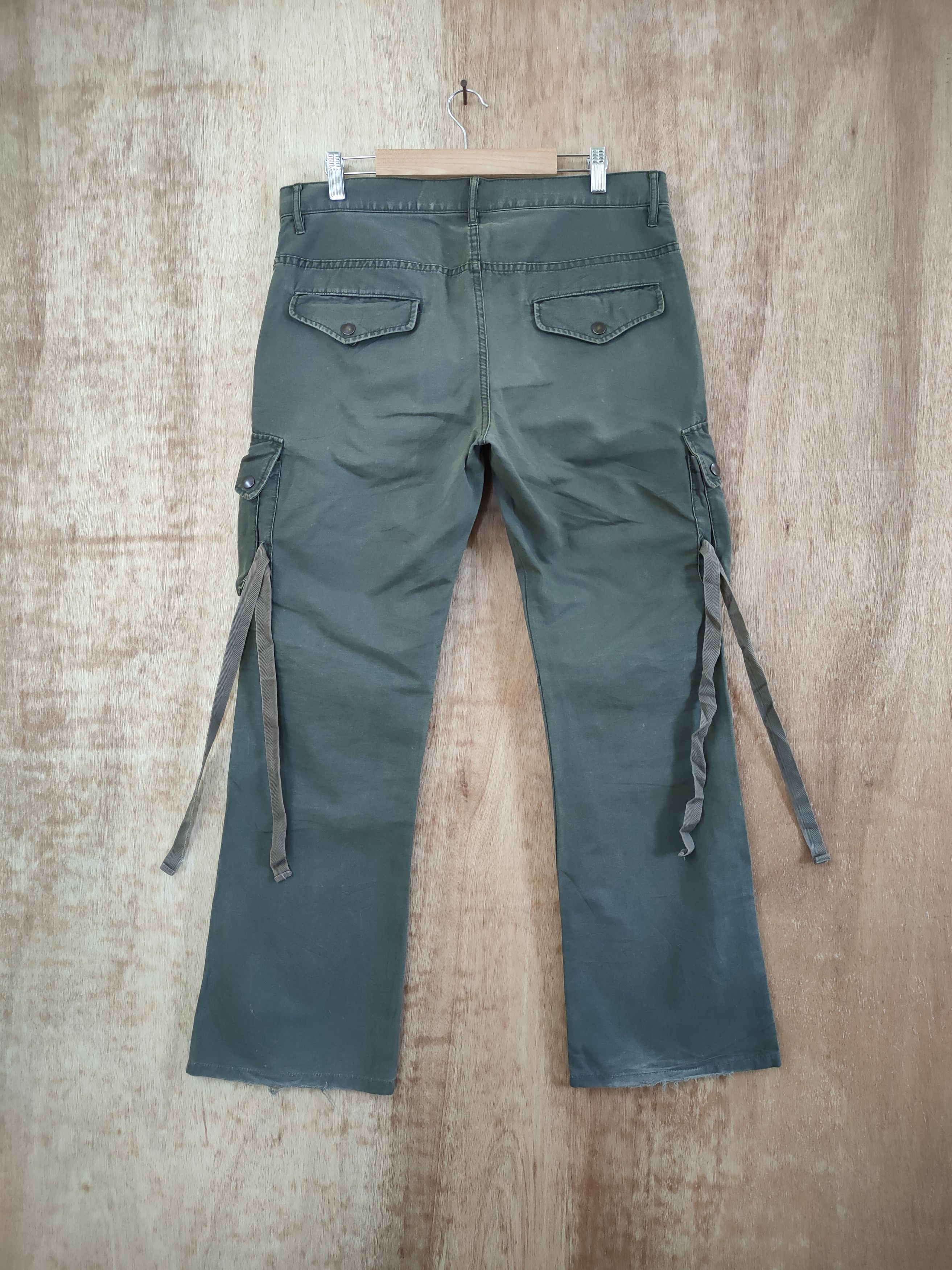 Japanese Brand VINTAGE JAPANESE BRAND DOUBLE KNEE BONDAGE CARGO PANTS 2055 Size US 34 / EU 50 - 5 Thumbnail