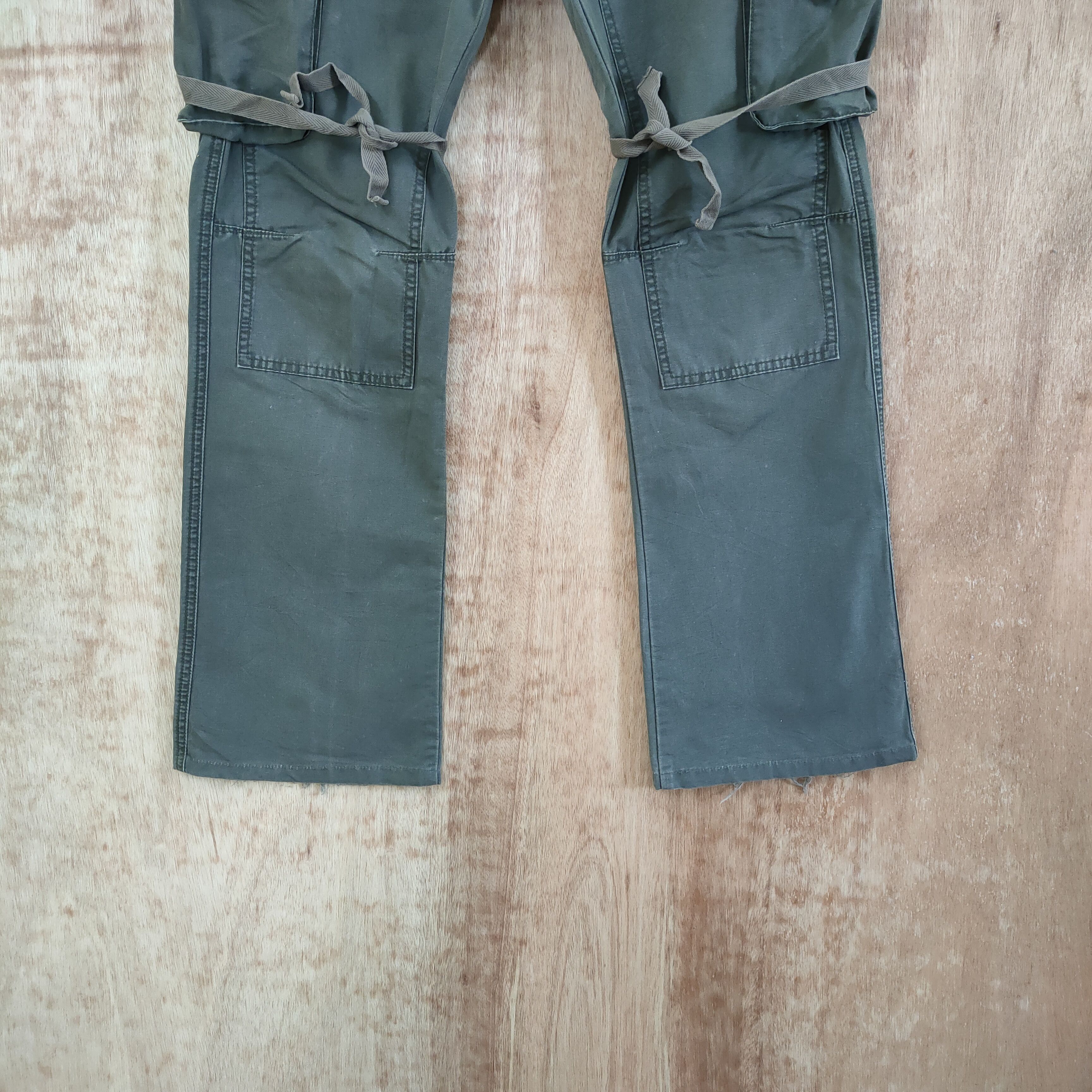 Japanese Brand VINTAGE JAPANESE BRAND DOUBLE KNEE BONDAGE CARGO PANTS 2055 Size US 34 / EU 50 - 4 Thumbnail